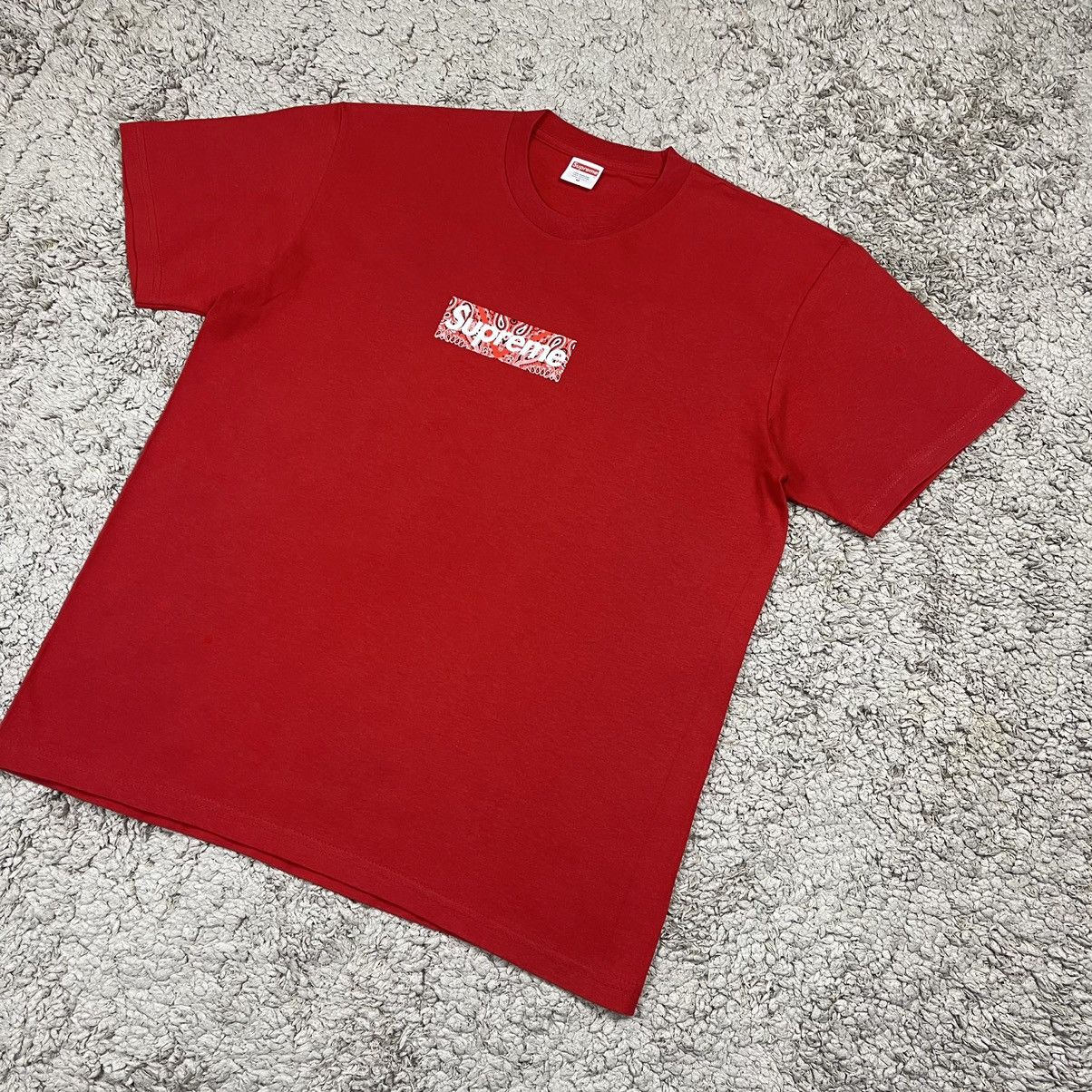 Supreme Supreme Bandana Red Box Logo T-shirt Size US M / EU 48-50 / 2 - 4 Thumbnail