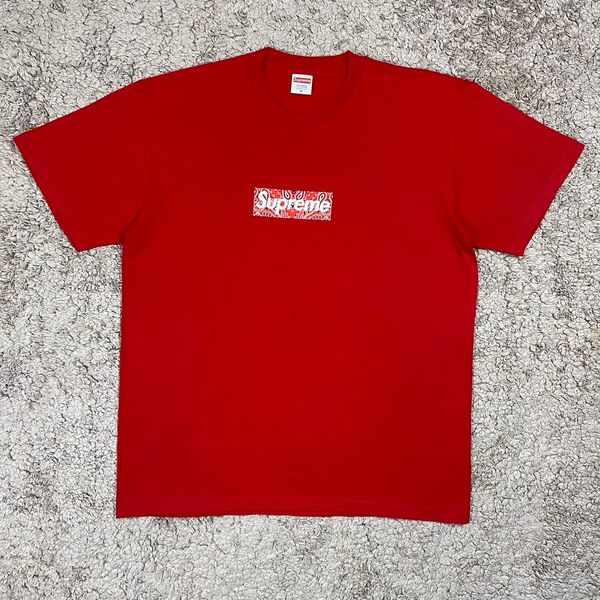 Supreme Supreme Bandana Red Box Logo T-shirt | Grailed