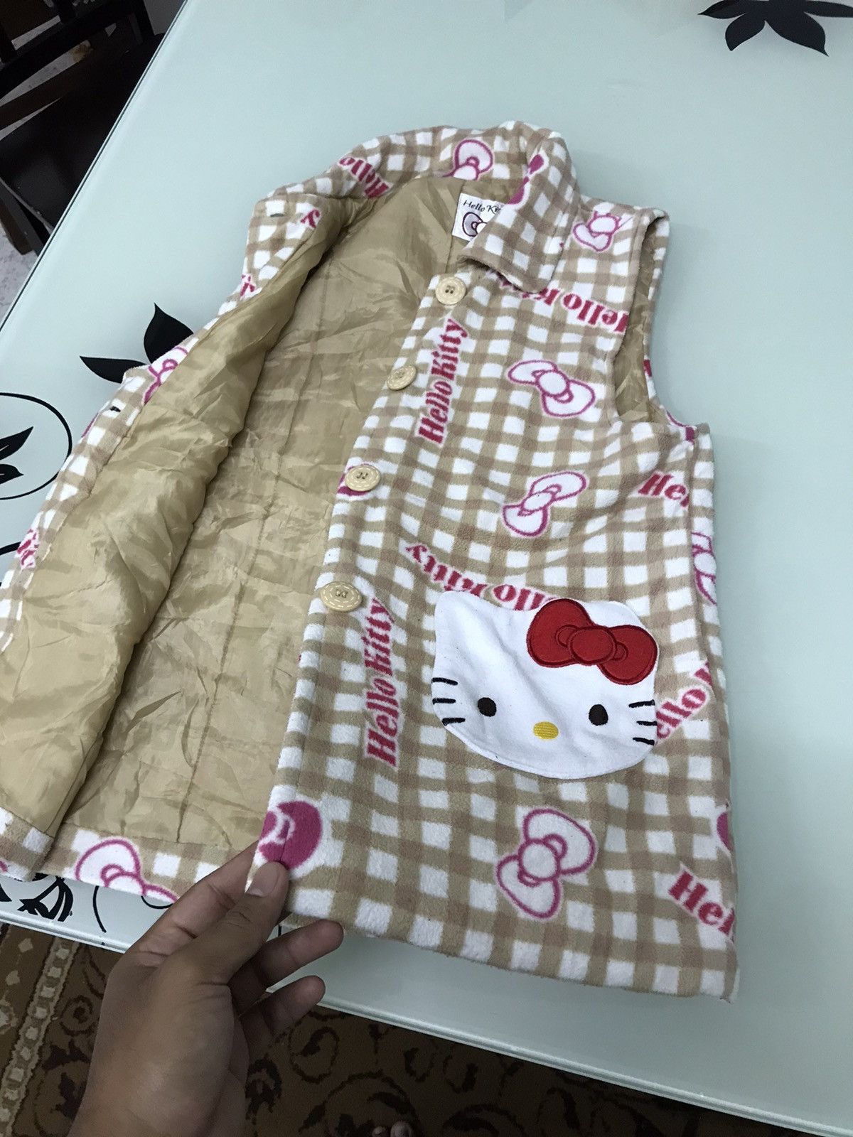 Japanese Brand 🔥Hello Kitty Fleece Vest Jacket Size XS / US 0-2 / IT 36-38 - 11 Thumbnail