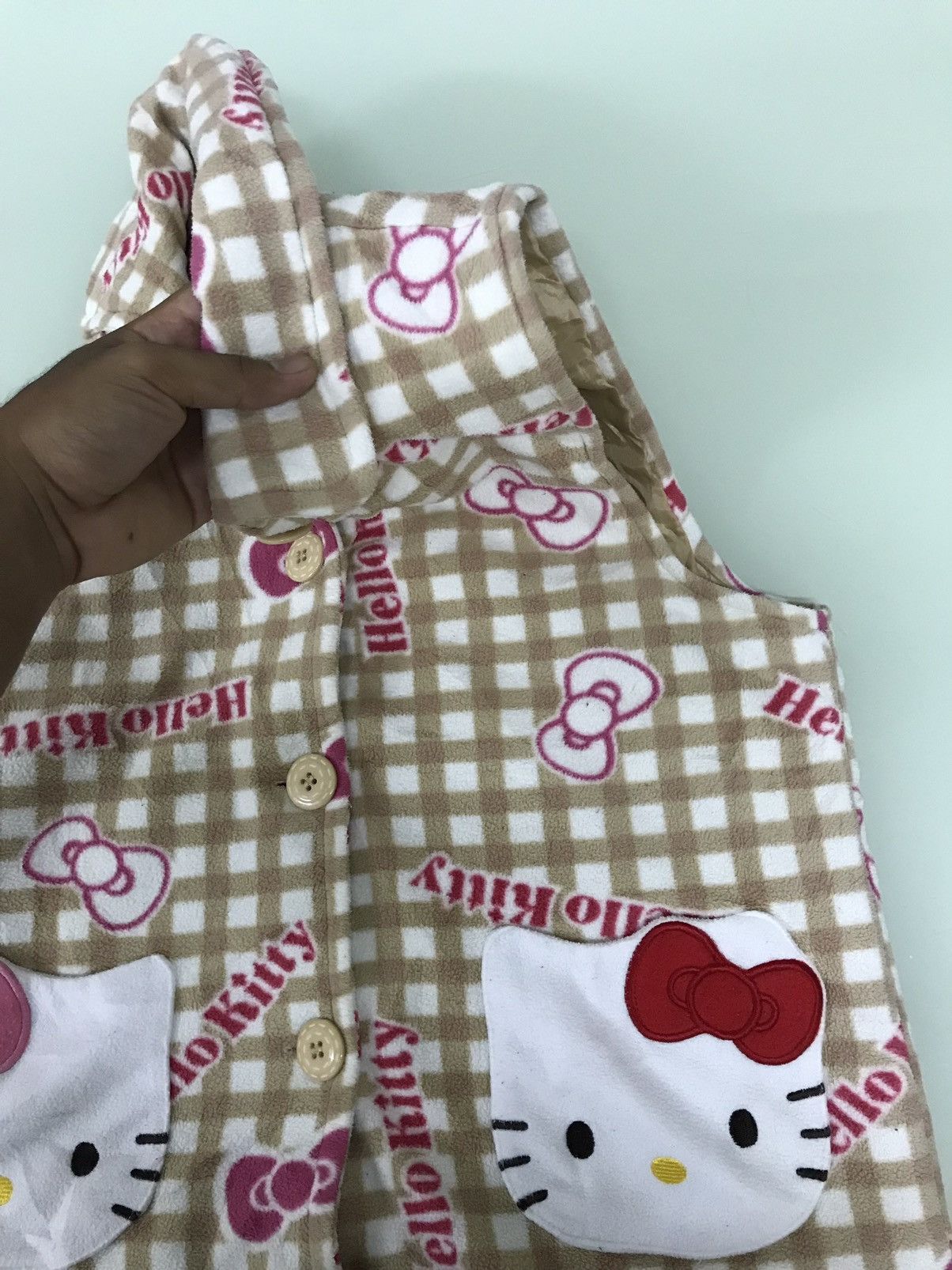 Japanese Brand 🔥Hello Kitty Fleece Vest Jacket Size XS / US 0-2 / IT 36-38 - 10 Thumbnail