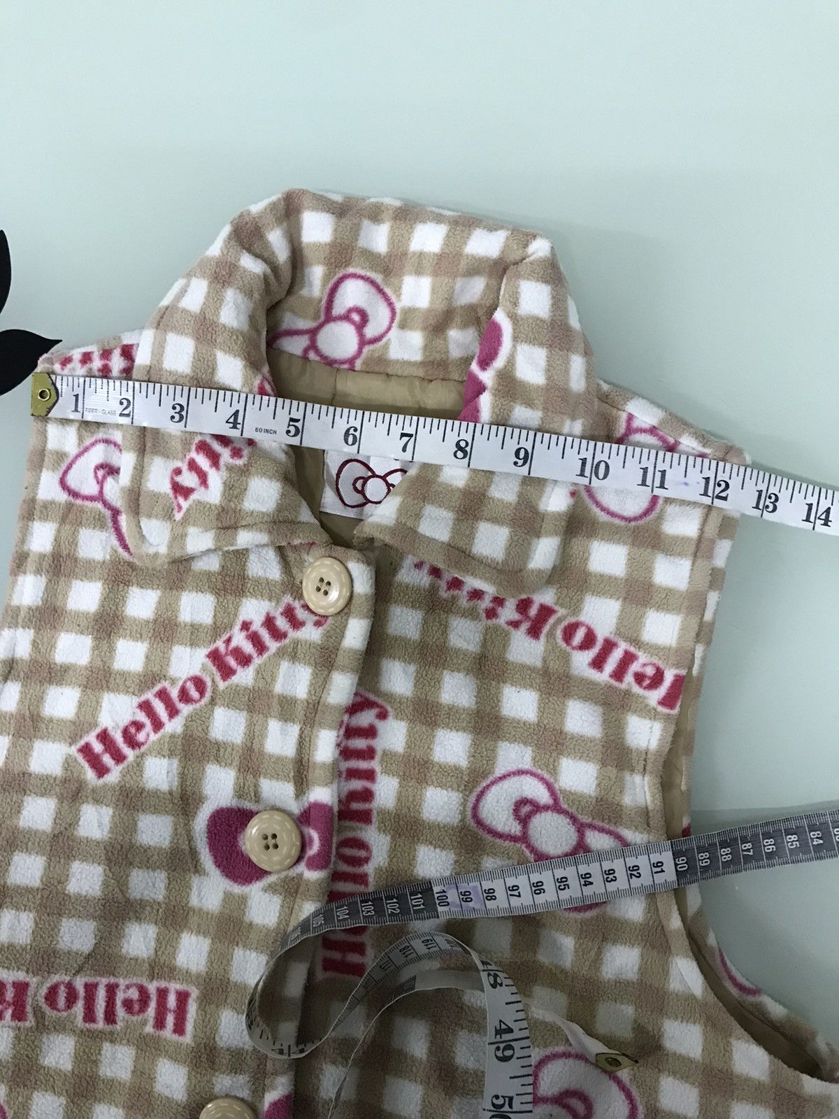 Japanese Brand 🔥Hello Kitty Fleece Vest Jacket Size XS / US 0-2 / IT 36-38 - 15 Thumbnail