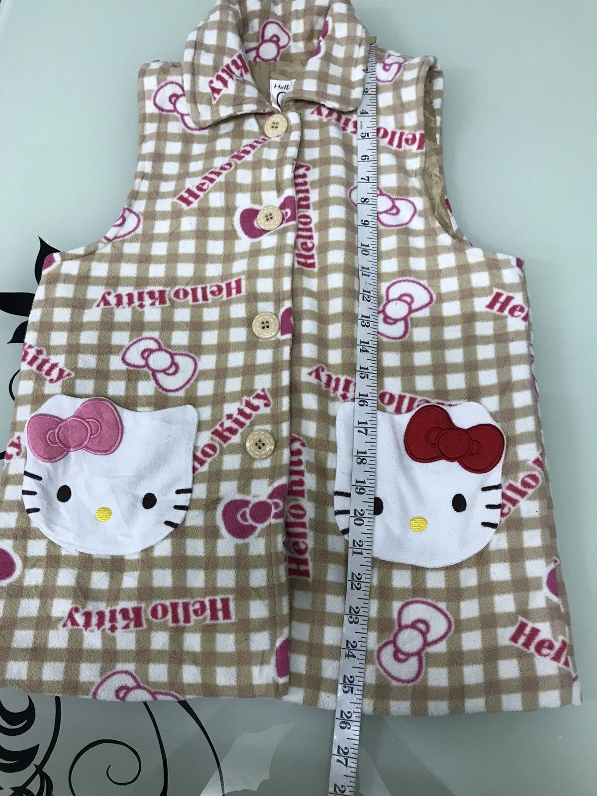 Japanese Brand 🔥Hello Kitty Fleece Vest Jacket Size XS / US 0-2 / IT 36-38 - 14 Thumbnail