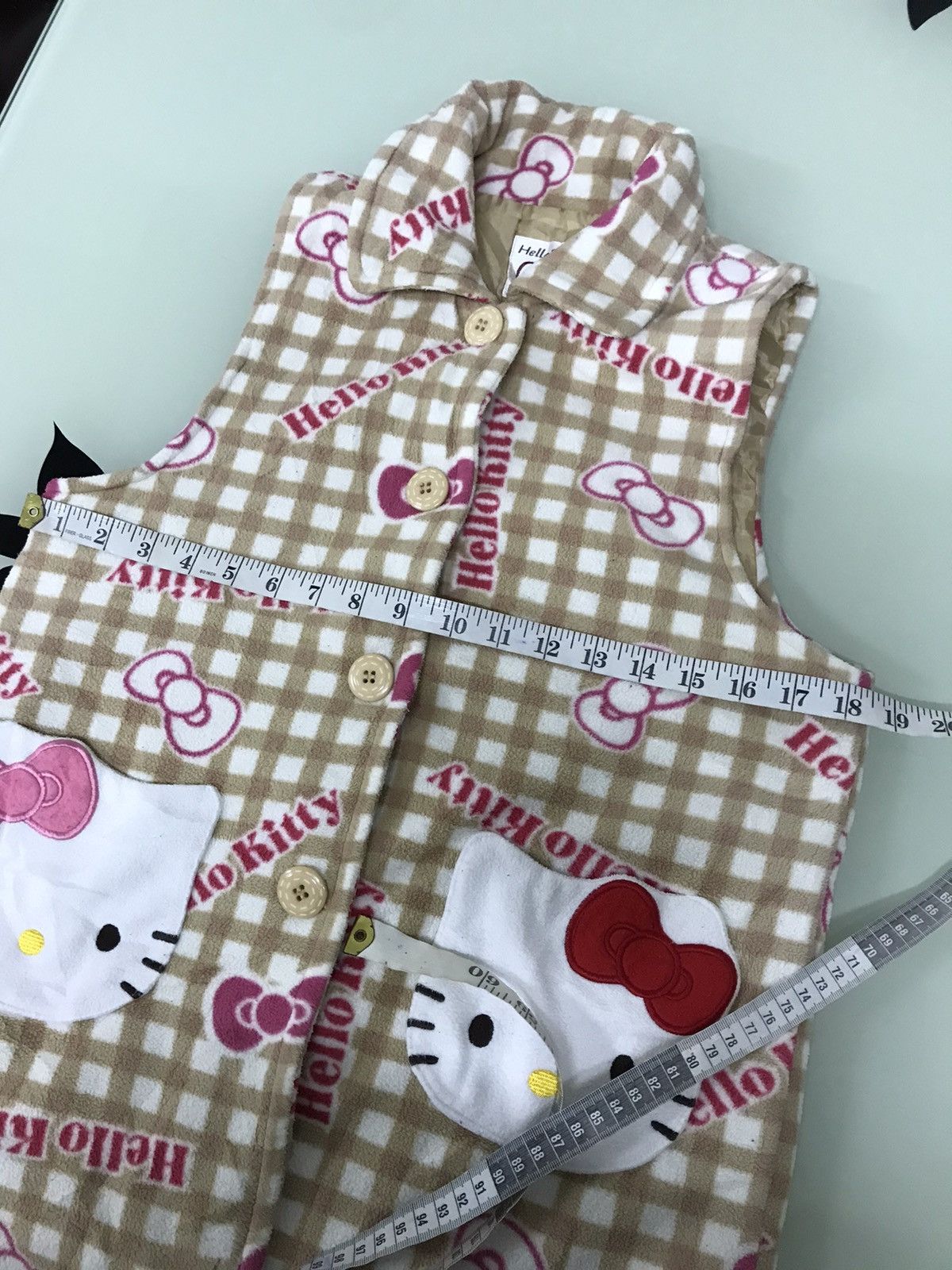 Japanese Brand 🔥Hello Kitty Fleece Vest Jacket Size XS / US 0-2 / IT 36-38 - 13 Thumbnail