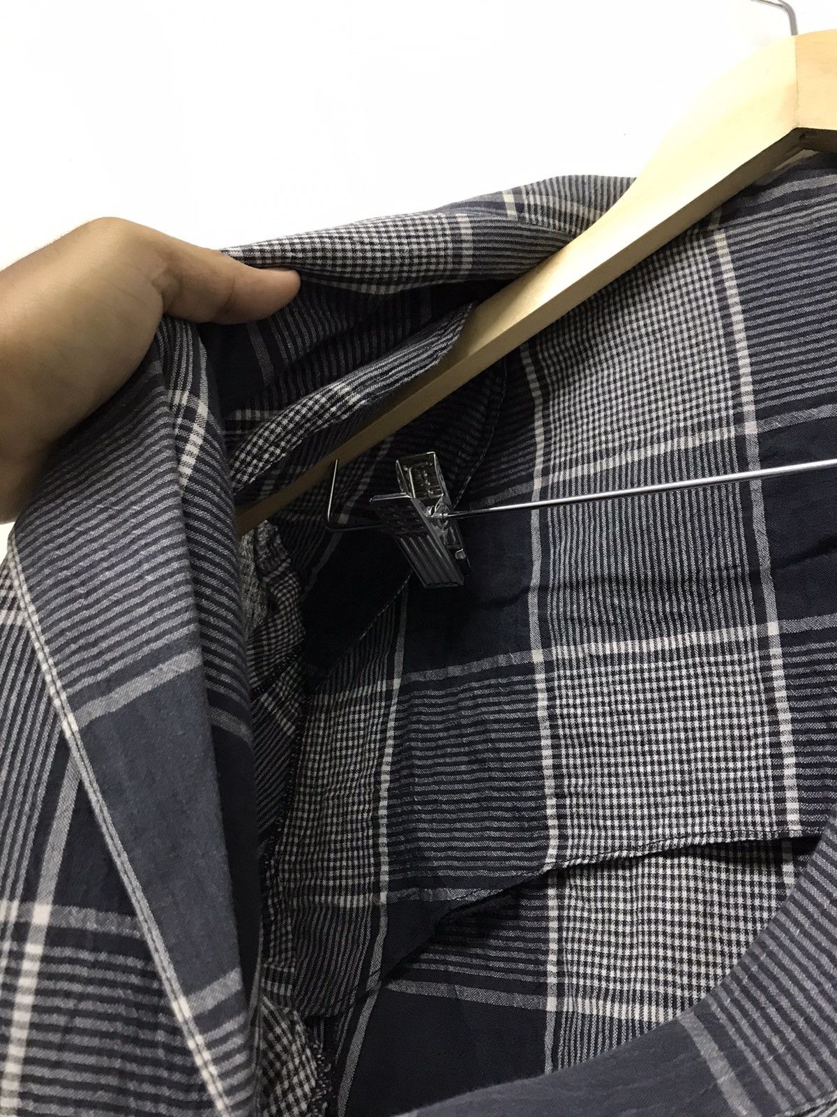 Issey Miyake Vintage I.S Issey Miyake Gingham Light Layer Blazer Jacket Size US L / EU 52-54 / 3 - 8 Thumbnail