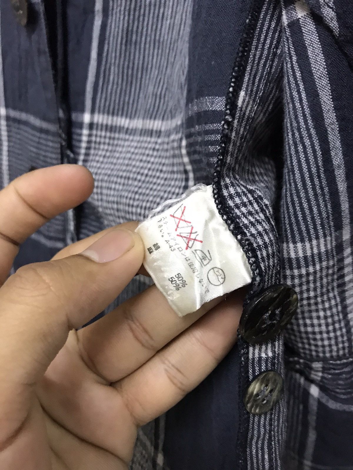 Issey Miyake Vintage I.S Issey Miyake Gingham Light Layer Blazer Jacket Size US L / EU 52-54 / 3 - 13 Thumbnail