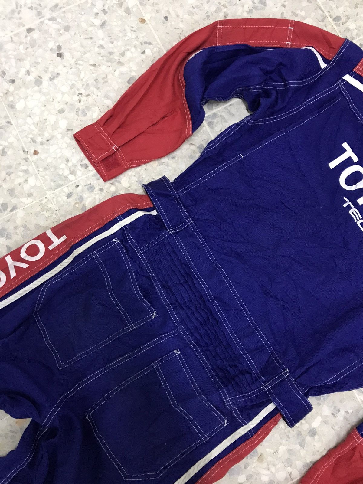 Japanese Brand Rare❗️Toyota Toyopet Tecno Motorsport Team Coverall/Jumpsuit Size US L / EU 52-54 / 3 - 4 Thumbnail