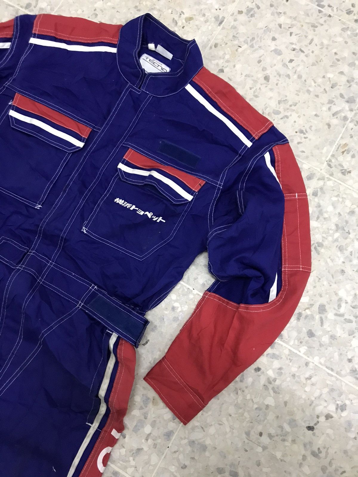 Japanese Brand Rare❗️Toyota Toyopet Tecno Motorsport Team Coverall/Jumpsuit Size US L / EU 52-54 / 3 - 6 Thumbnail
