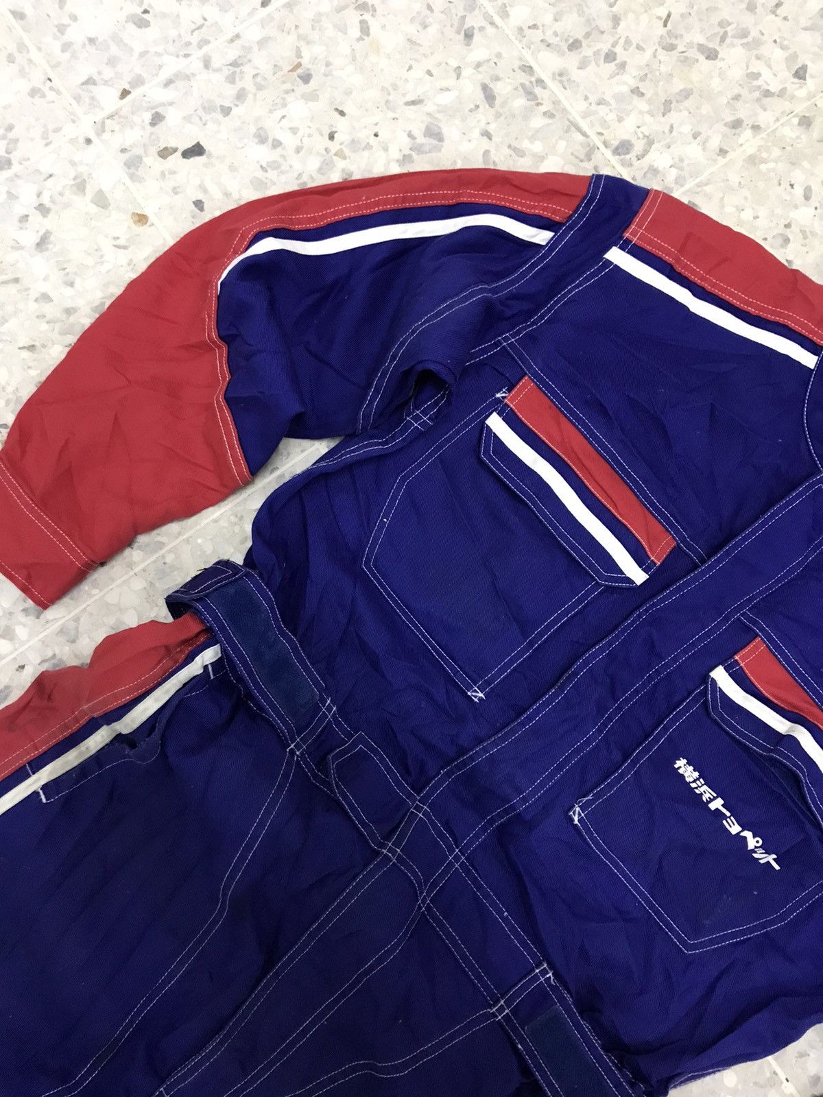 Japanese Brand Rare❗️Toyota Toyopet Tecno Motorsport Team Coverall/Jumpsuit Size US L / EU 52-54 / 3 - 7 Thumbnail