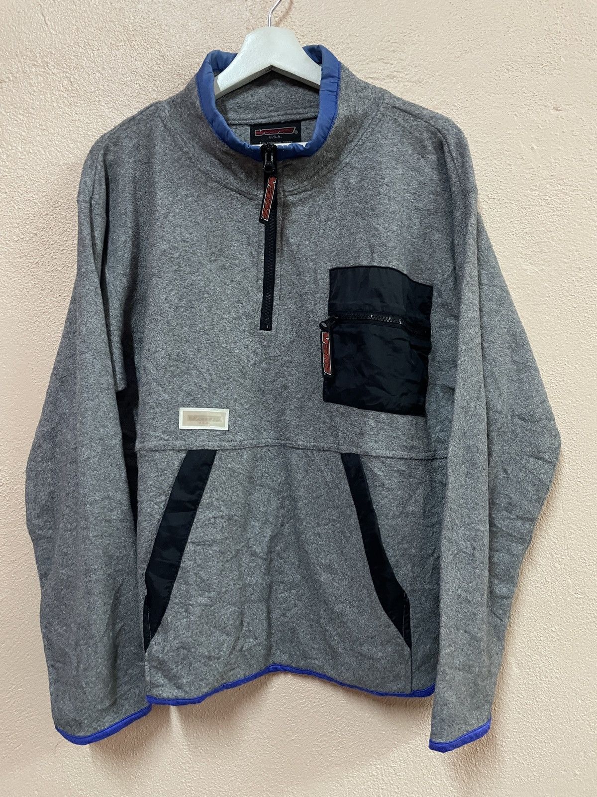 Vans Vintage VANS USA pullover Fleece Jacket Thermal Blocktech L Size US L / EU 52-54 / 3 - 2 Thumbnail
