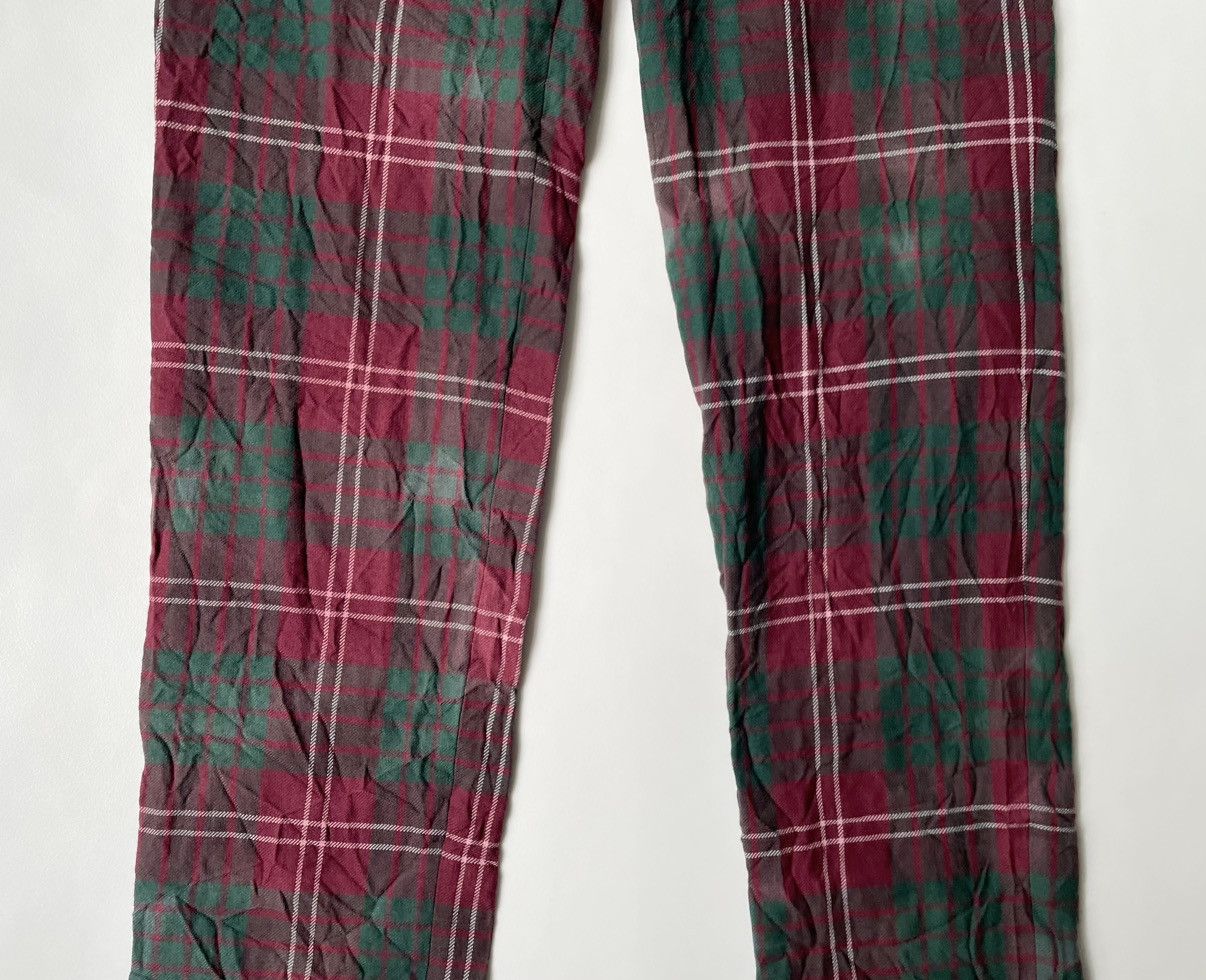 Comme des Garcons Homme Plus A/W 08 ‘Distressed Tartan’ Check Wool Trousers Size US 32 / EU 48 - 6 Thumbnail