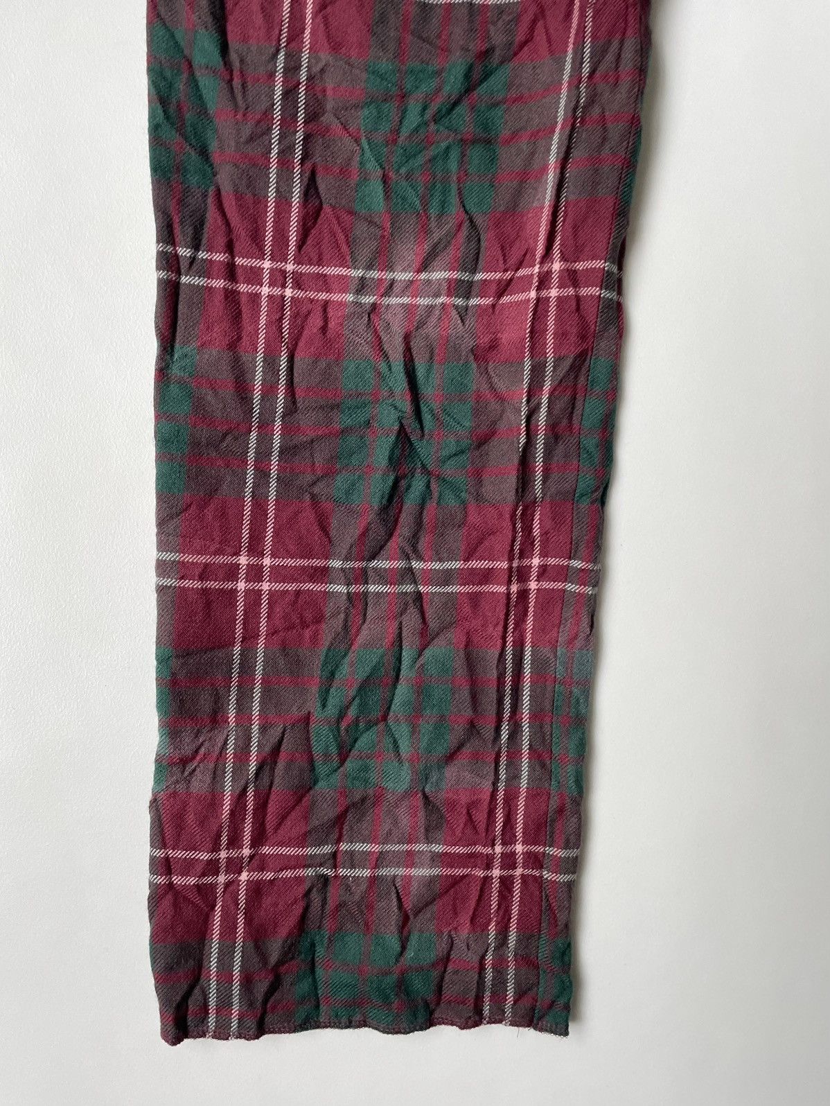 Comme des Garcons Homme Plus A/W 08 ‘Distressed Tartan’ Check Wool Trousers Size US 32 / EU 48 - 14 Thumbnail