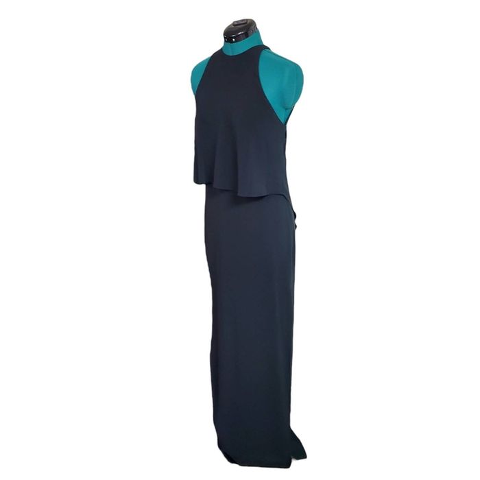 Halston Heritage Halston Heritage Black Dress Long Maxi Cocktail High ...