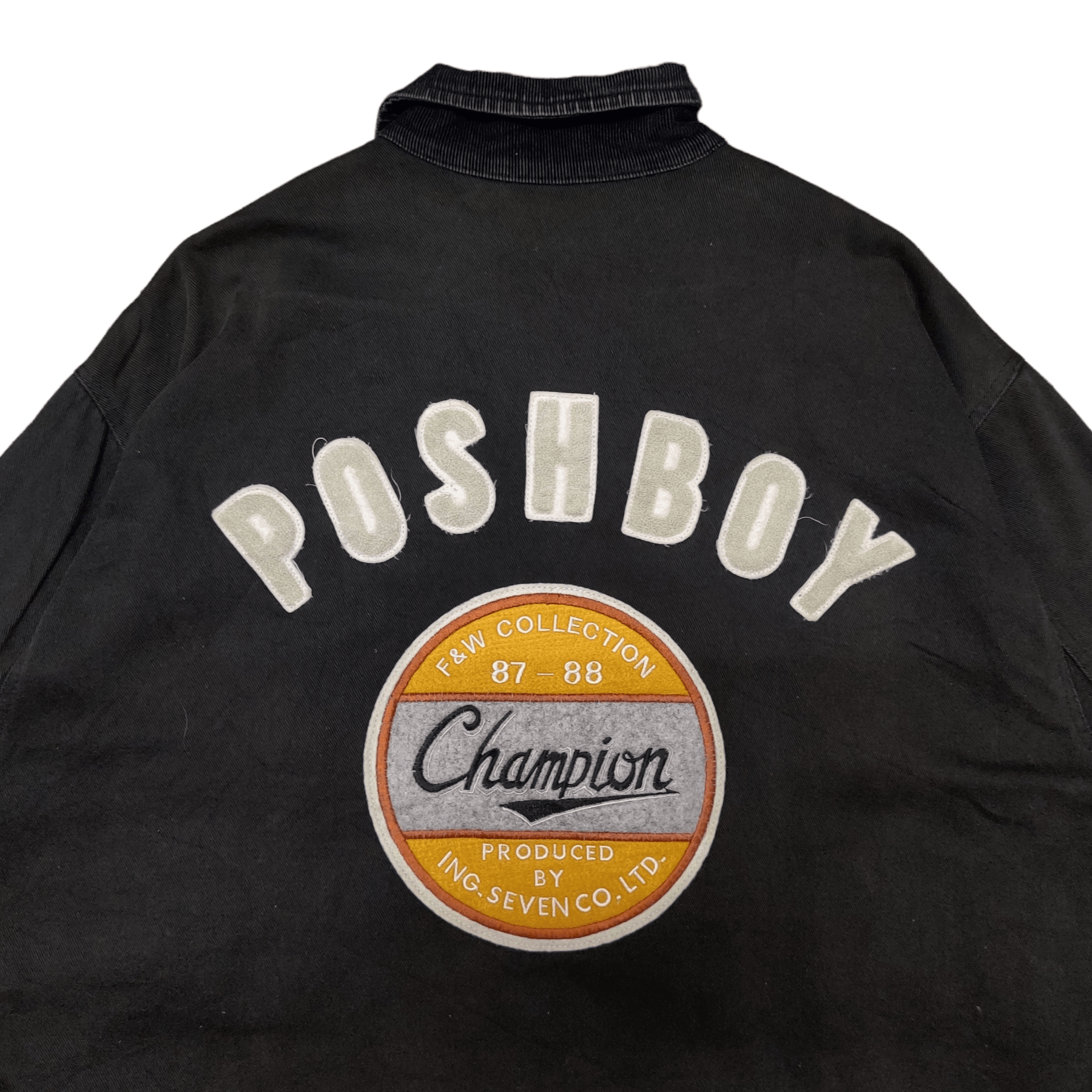 Japanese Brand Vintage 80's Posh Boy Champion Jacket 6 Pockets Embroidery Size US L / EU 52-54 / 3 - 2 Thumbnail