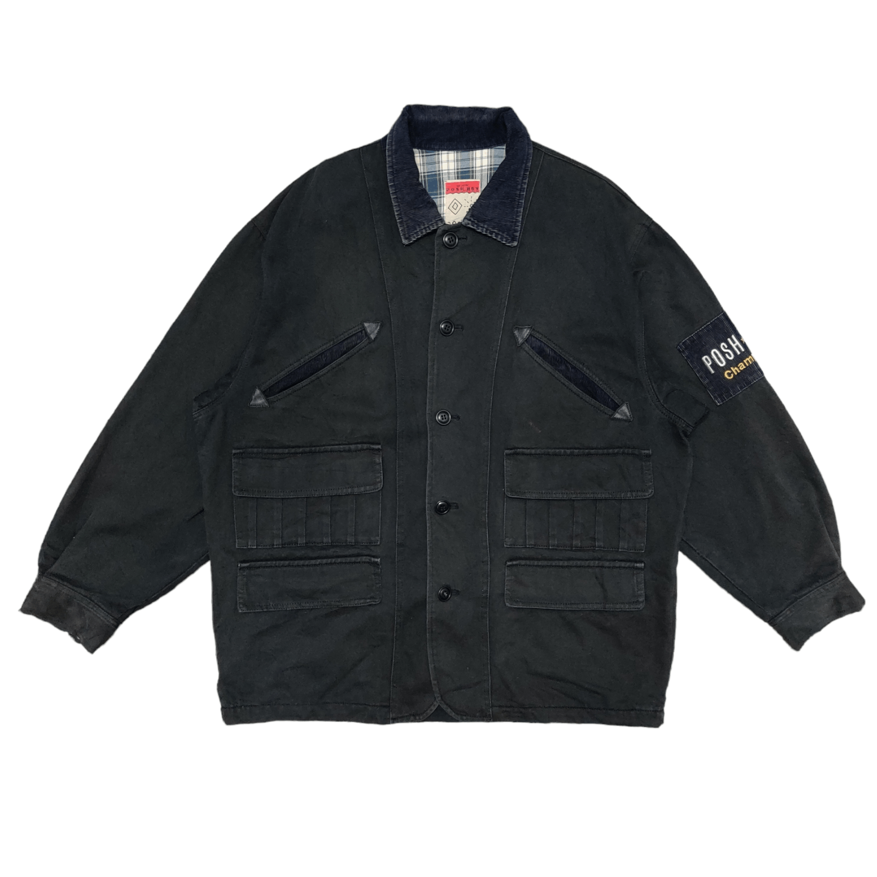 Japanese Brand Vintage 80's Posh Boy Champion Jacket 6 Pockets Embroidery Size US L / EU 52-54 / 3 - 3 Thumbnail