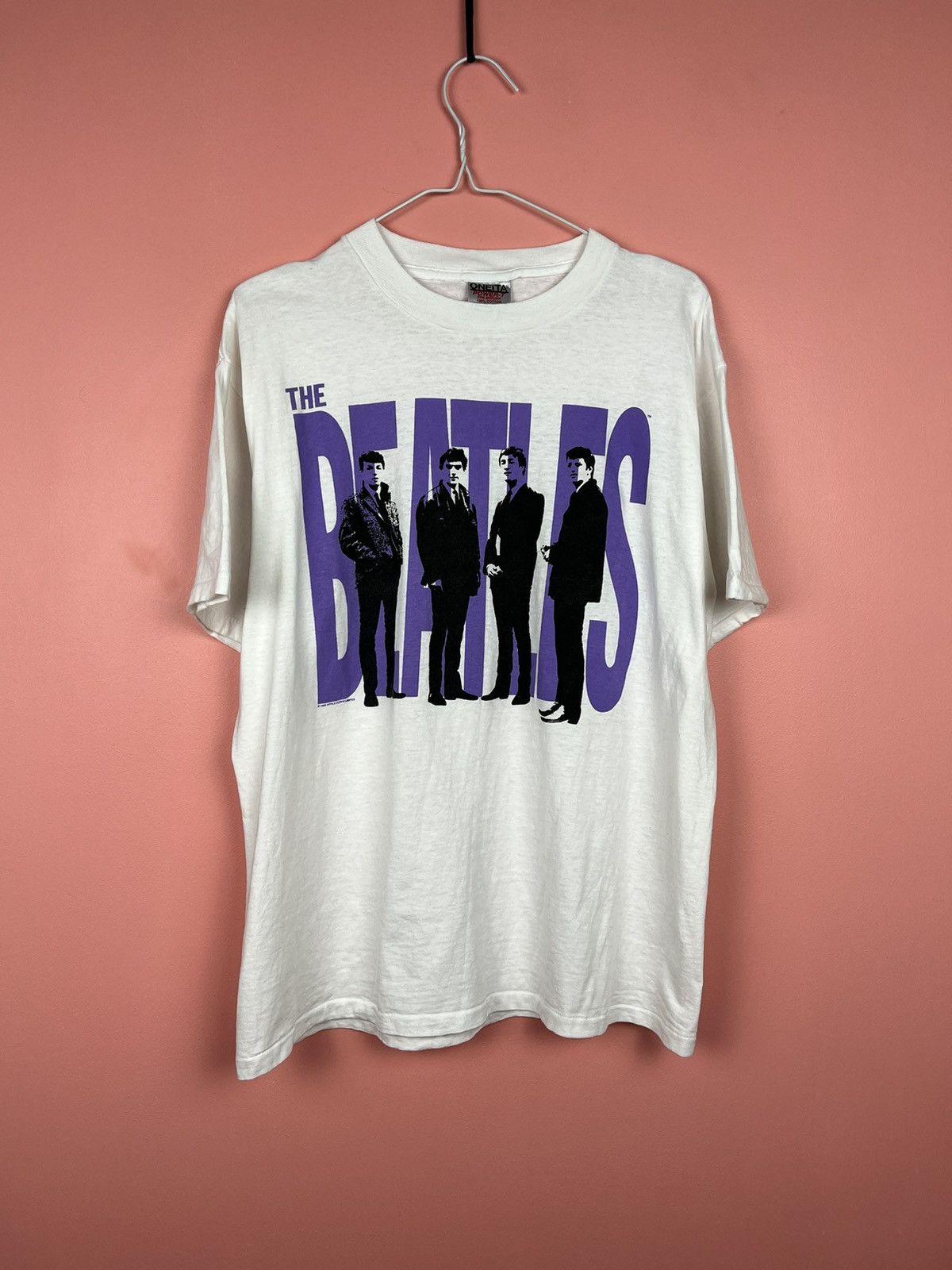 image of Rock T Shirt x Rock Tees The Beatles 1995 Apple Corps Limited Rock Tee Shirt Music in White (Size L