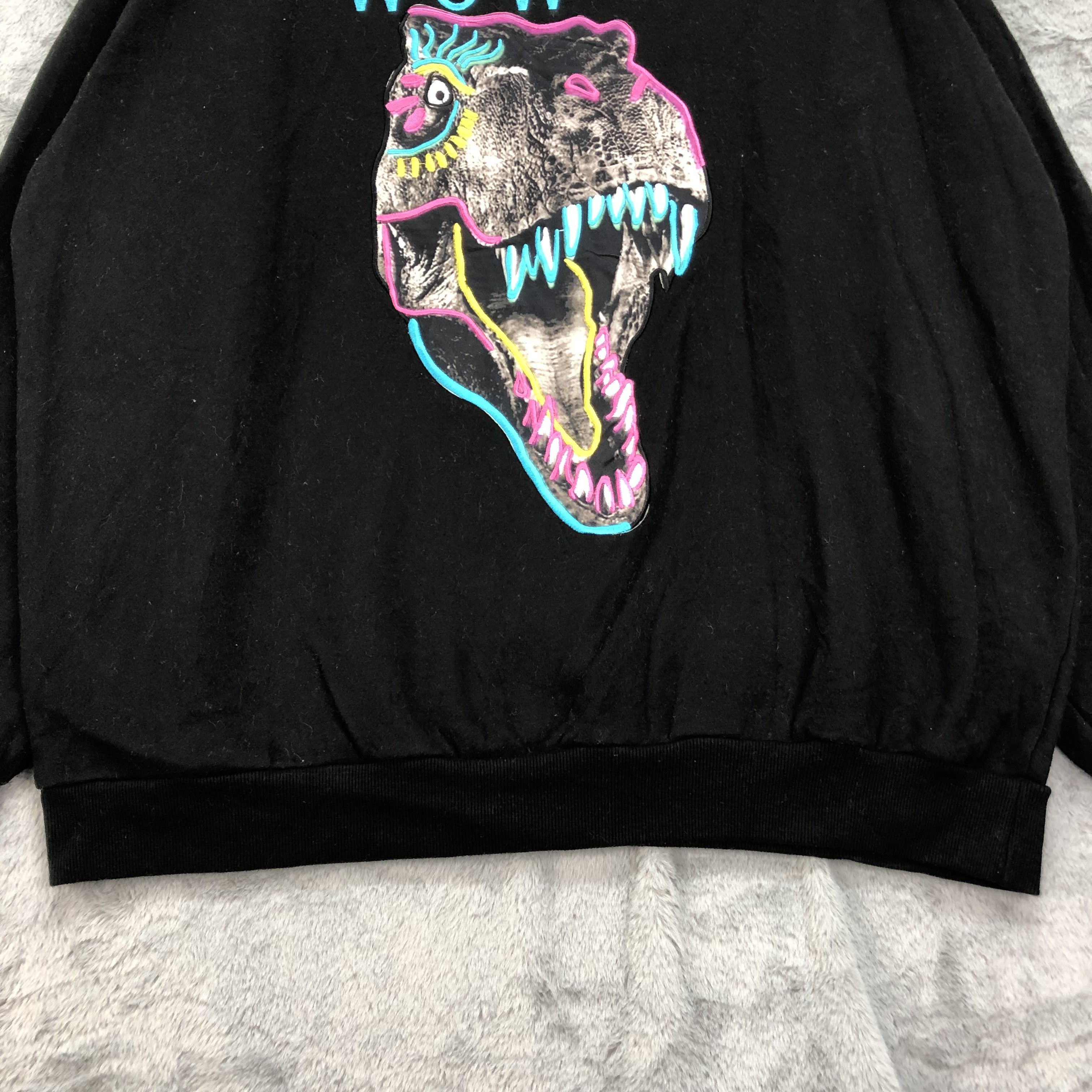 Blackjack Black Jack T-REX Graphic Print Oversize Sweatshirt #4432-153 Size US XL / EU 56 / 4 - 4 Thumbnail