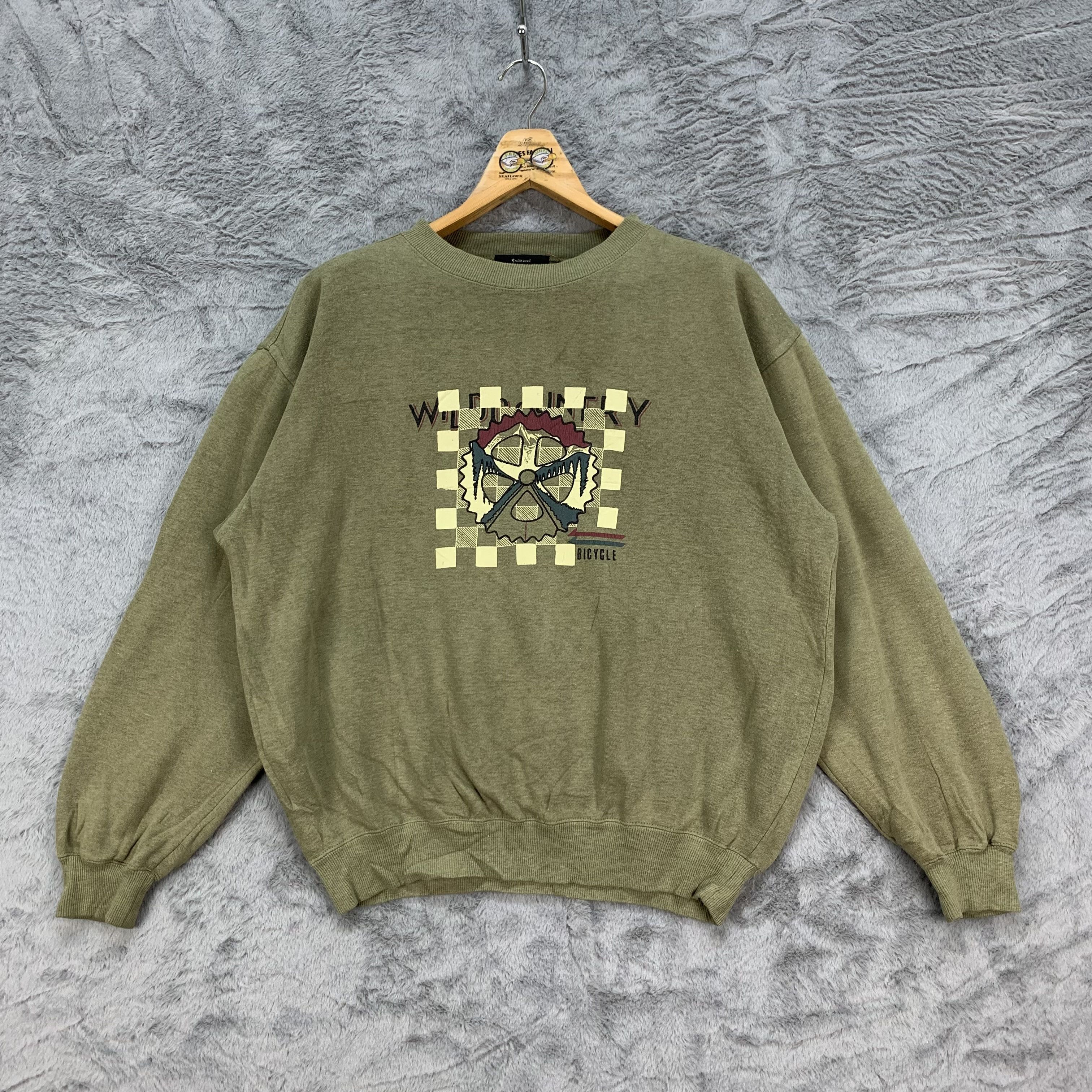 Japanese Brand Wild Country Bicycle Moonlit Field Sweatshirts #4238-147 Size US L / EU 52-54 / 3 - 1 Thumbnail