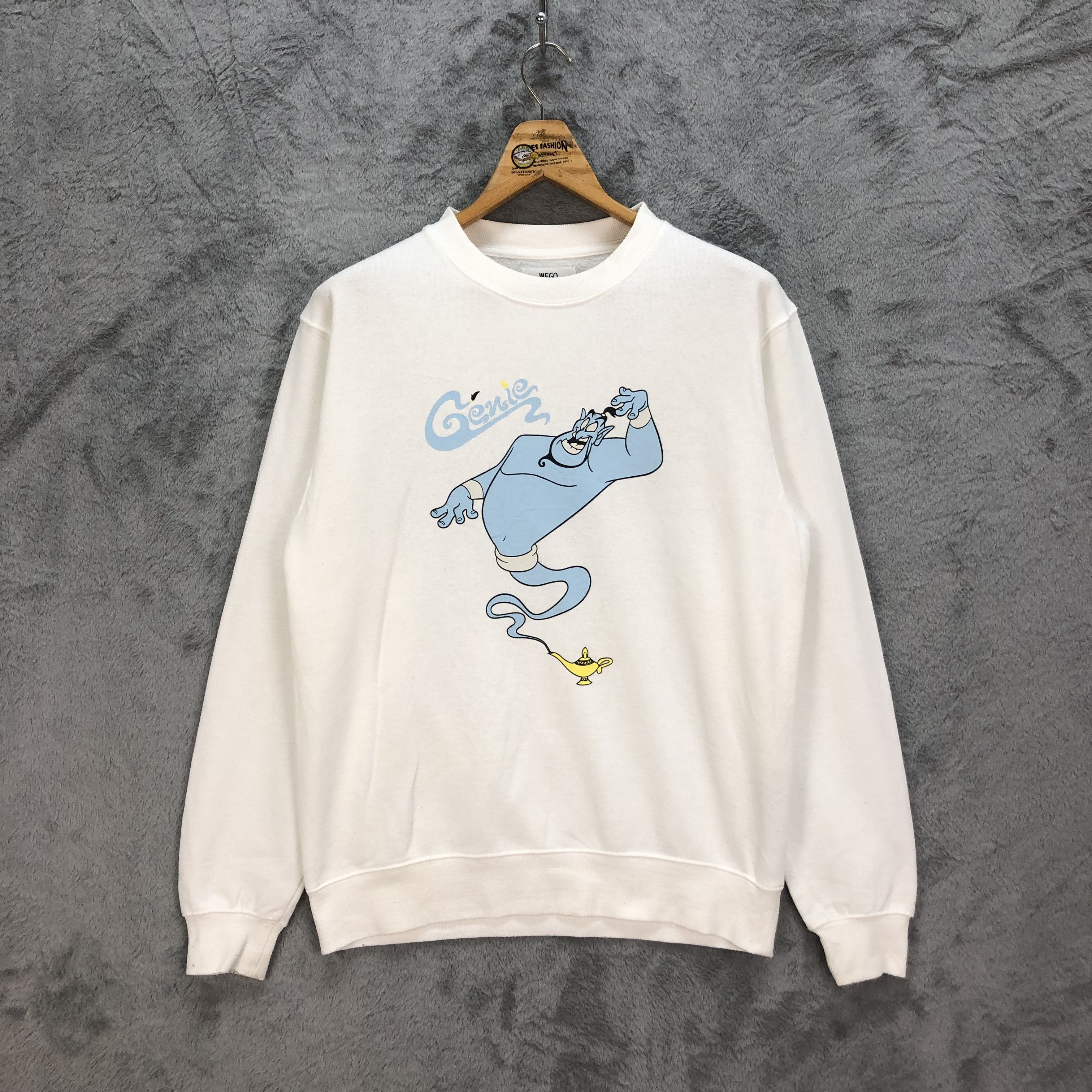Disney WEGO X Disney Alladin Genie Graphic Sweatshirts #5443-190 Size US M / EU 48-50 / 2 - 1 Thumbnail