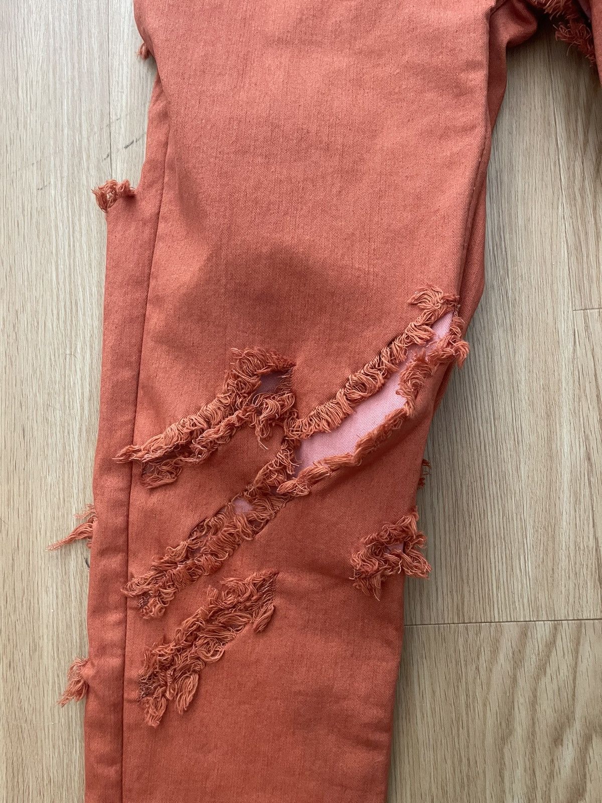 Rick Owens DRKSHDW Distressed Tyrone Denim Dirty Pine