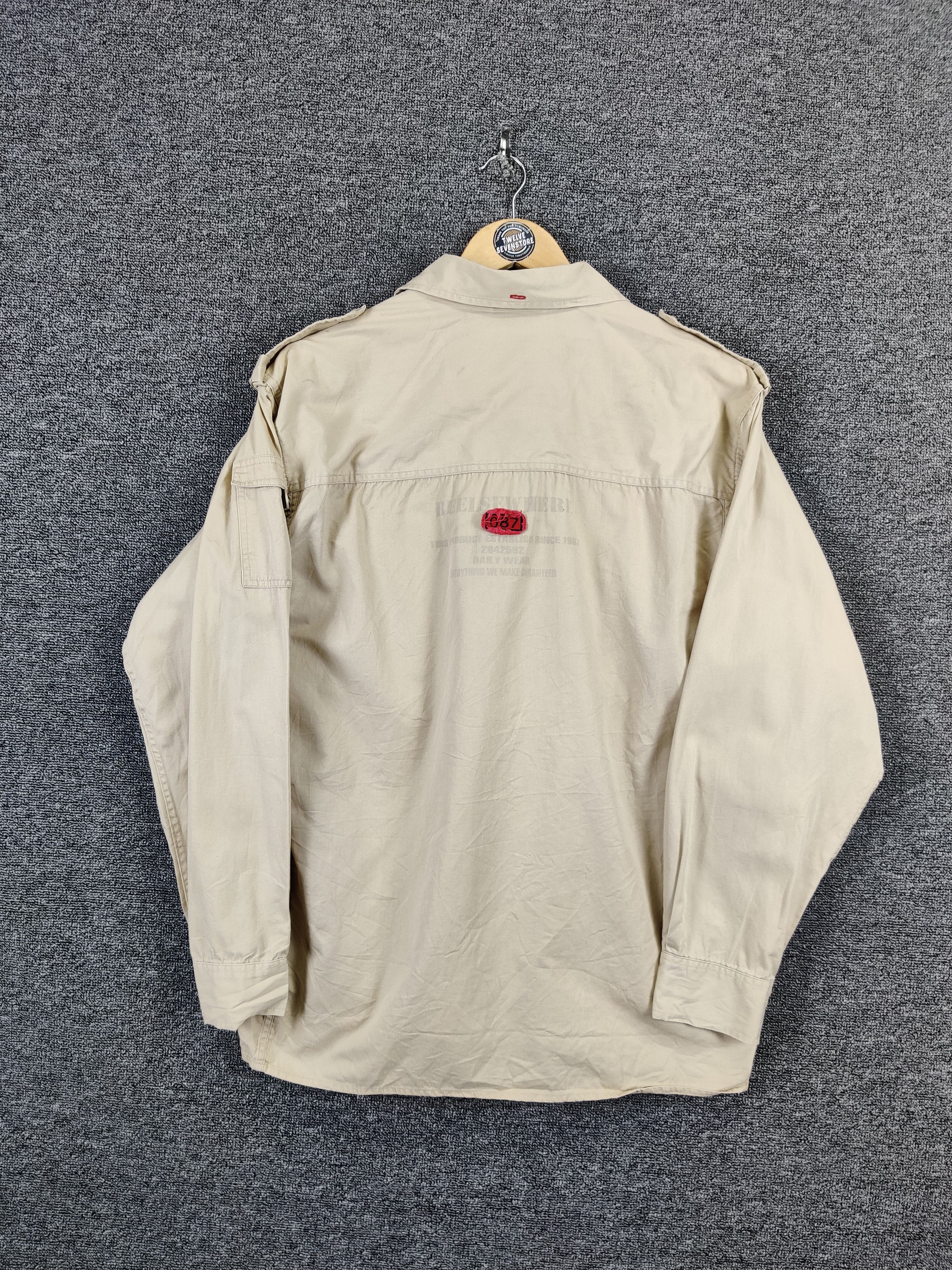 Japanese Brand Vintage Japanese Brand Beelse Where Workers Button Up Shirt Size US L / EU 52-54 / 3 - 14 Thumbnail