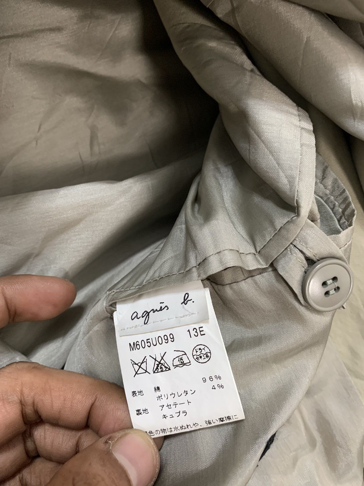 agnes b. Agnes B Homme Trench Coat Size US L / EU 52-54 / 3 - 7 Thumbnail