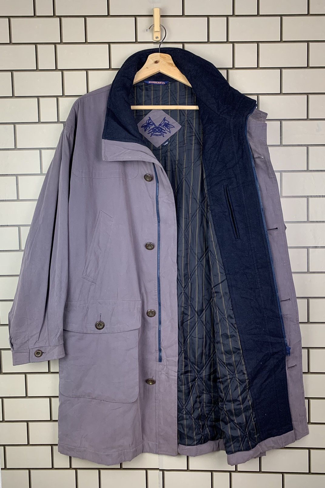 Burberry Vintage Burberrys Trench Coat Jacket Size US L / EU 52-54 / 3 - 3 Thumbnail