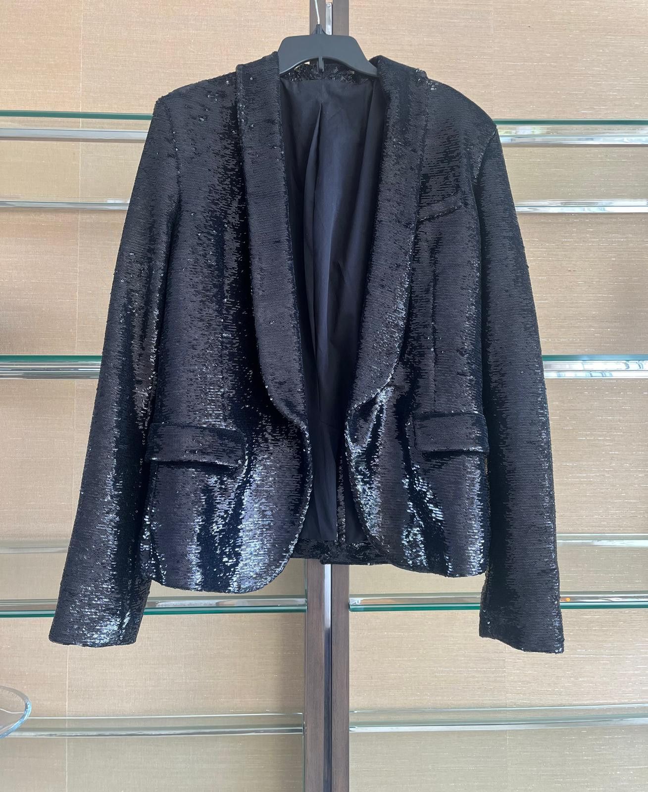 Balmain Sequin Blazer in Black Size US L / EU 52-54 / 3 - 5 Thumbnail