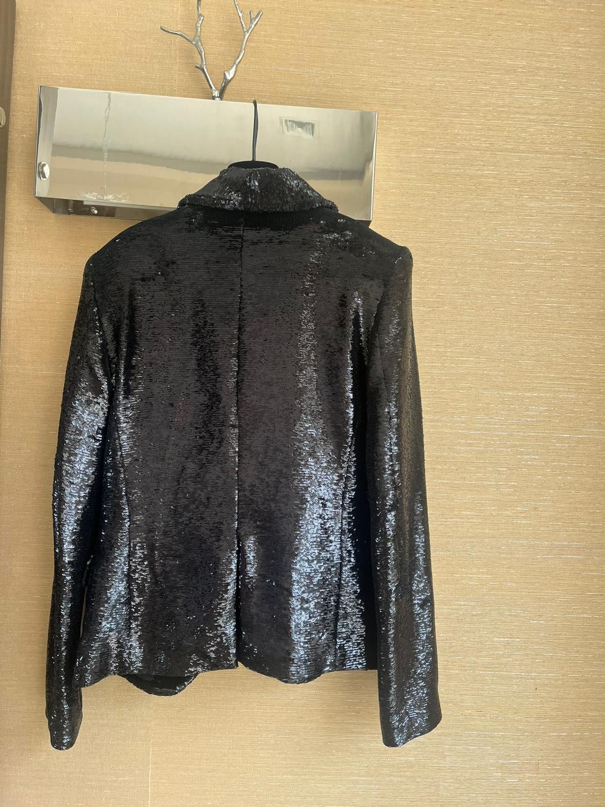 Balmain Sequin Blazer in Black Size US L / EU 52-54 / 3 - 12 Thumbnail