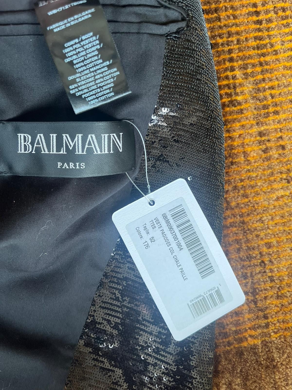 Balmain Sequin Blazer in Black Size US L / EU 52-54 / 3 - 10 Thumbnail