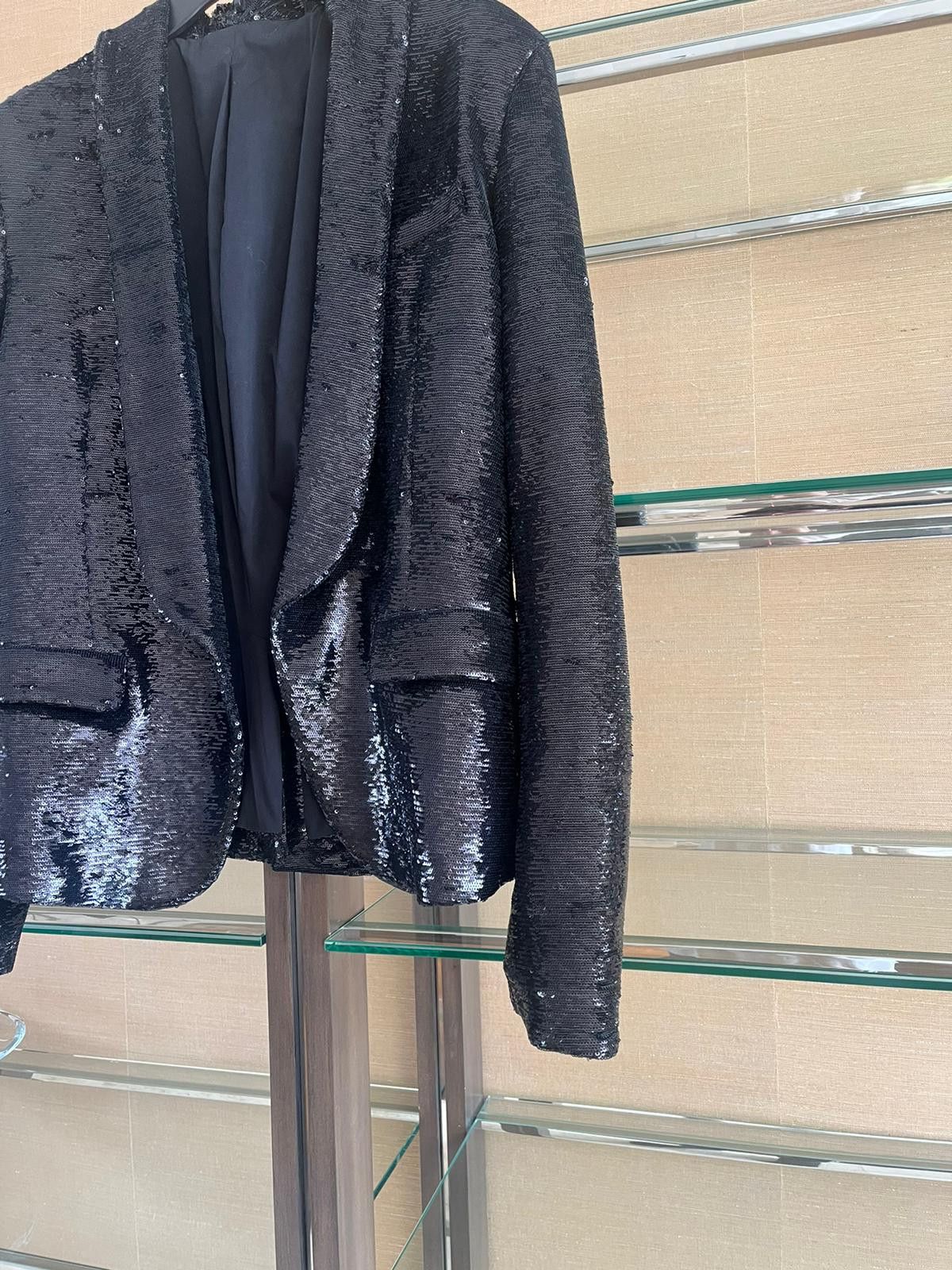 Balmain Sequin Blazer in Black Size US L / EU 52-54 / 3 - 4 Thumbnail