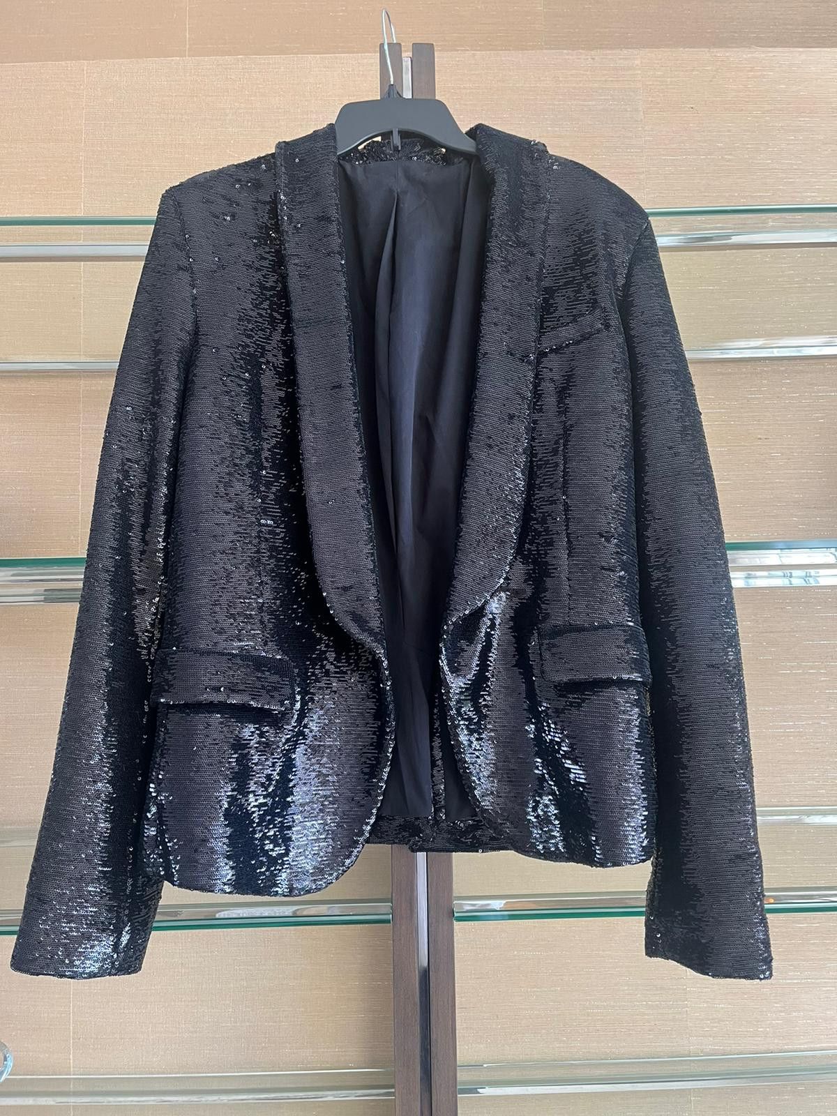 Balmain Sequin Blazer in Black Size US L / EU 52-54 / 3 - 2 Thumbnail