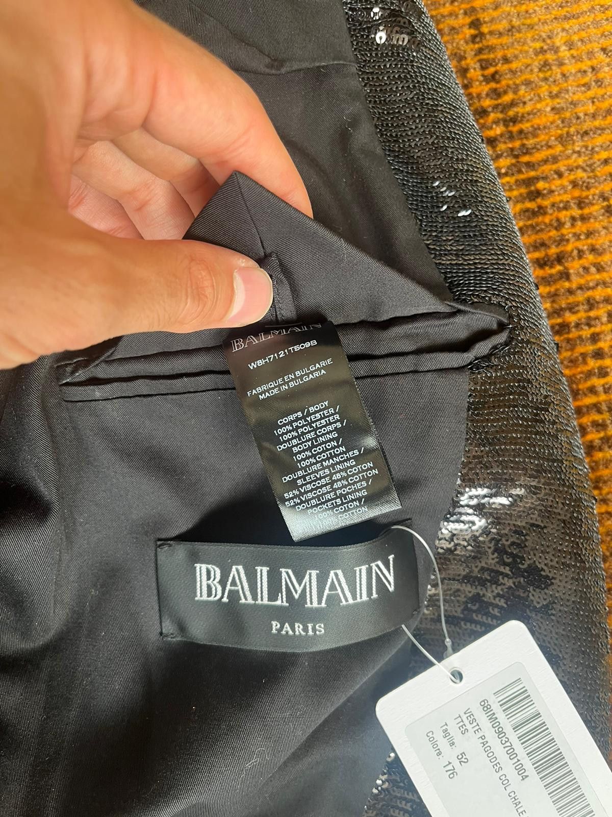 Balmain Sequin Blazer in Black Size US L / EU 52-54 / 3 - 8 Thumbnail