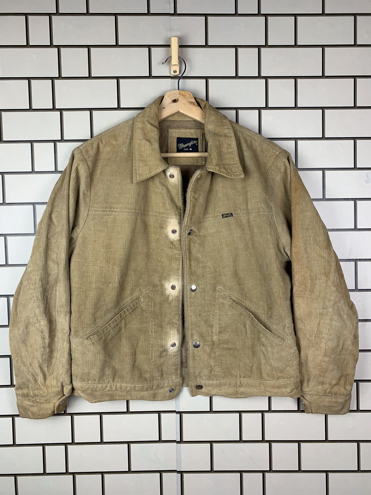 Vintage Vintage Trucker Wrangler Sherpa Jacket Size US M / EU 48-50 / 2 - 2 Thumbnail
