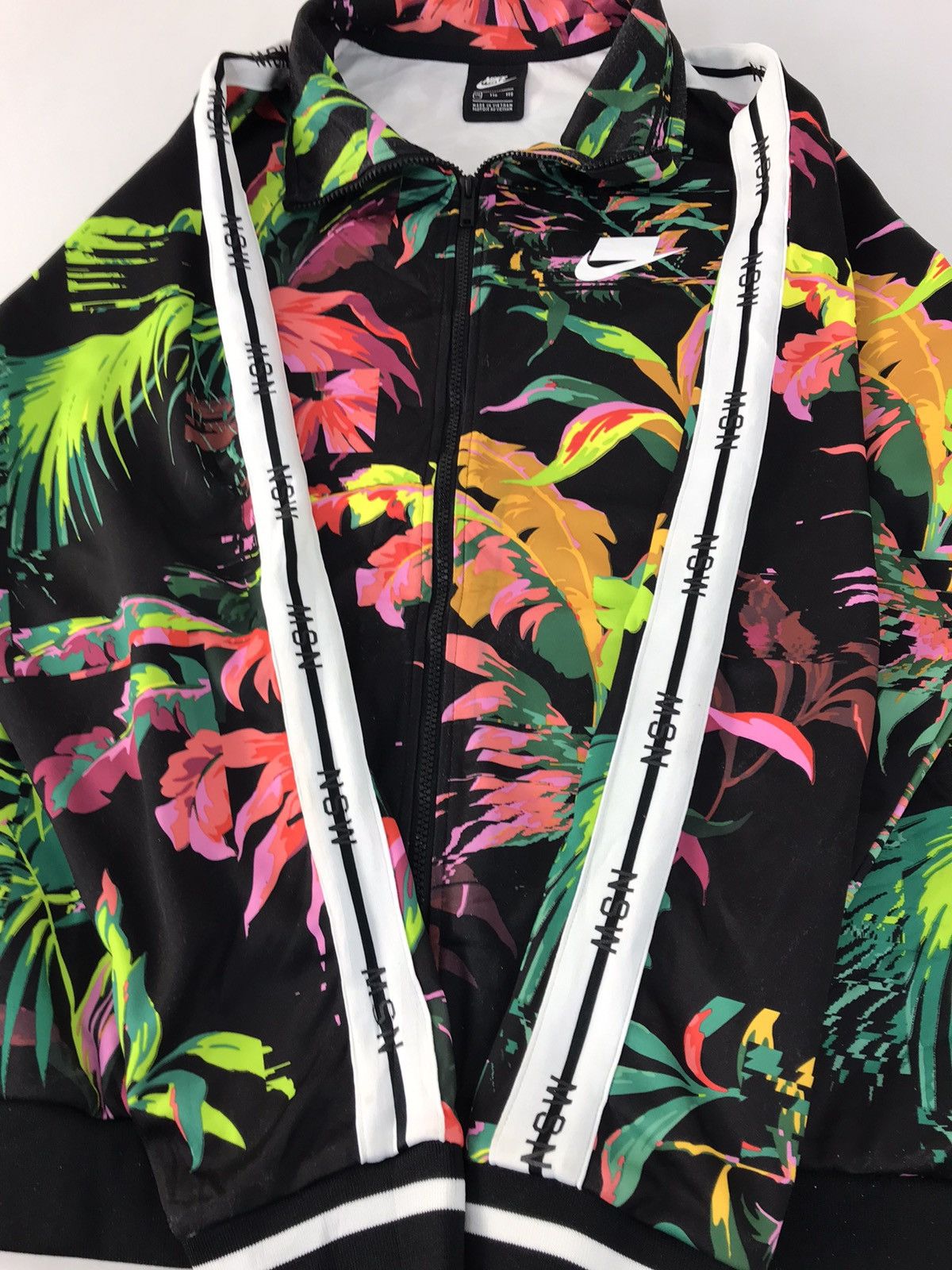 Nike NSW Nike Athletic Windbreakers Jacket Zip Up Floral Design Size US XXL / EU 58 / 5 - 5 Thumbnail