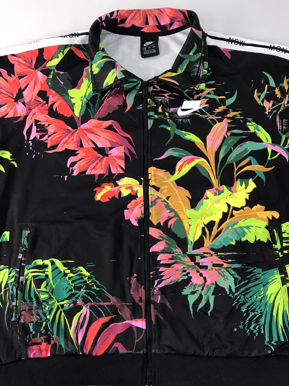 Nike NSW Nike Athletic Windbreakers Jacket Zip Up Floral Design Size US XXL / EU 58 / 5 - 3 Thumbnail