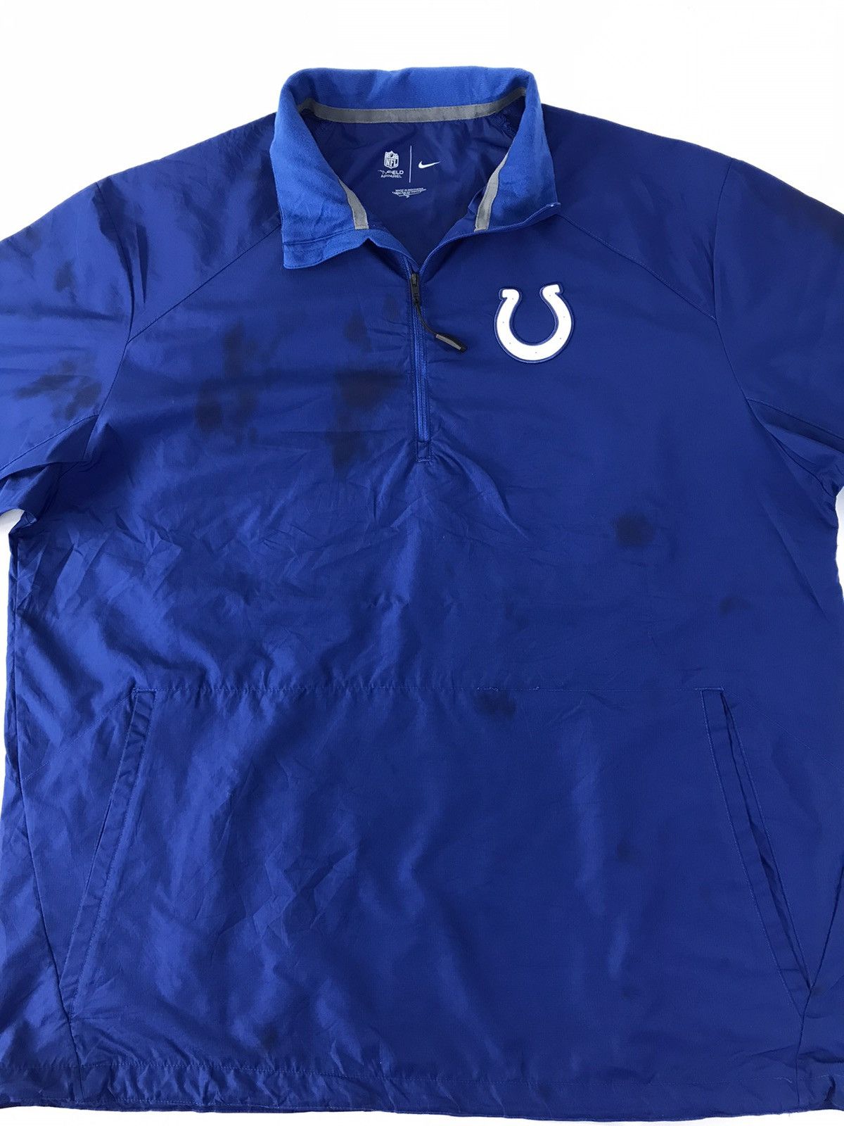 NFL Nike NFL Colt Indiana Football Windbreakers Half Zip R002j Size US XL / EU 56 / 4 - 3 Thumbnail