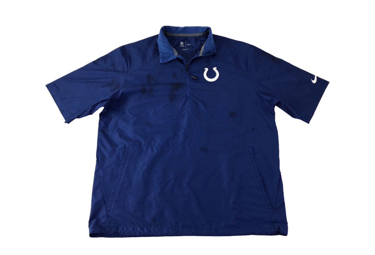 NFL Nike NFL Colt Indiana Football Windbreakers Half Zip R002j Size US XL / EU 56 / 4 - 2 Thumbnail