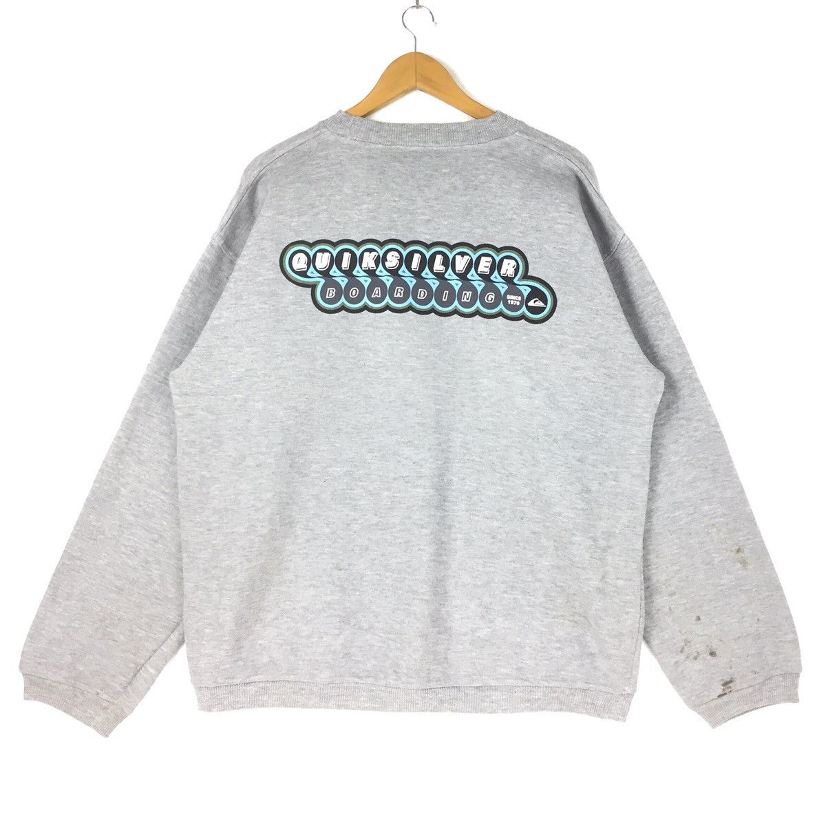 Quicksilver Vintage 90s Quiksilver Big Logo Spell Out Sweatshirt | XL Size US XL / EU 56 / 4 - 1 Thumbnail