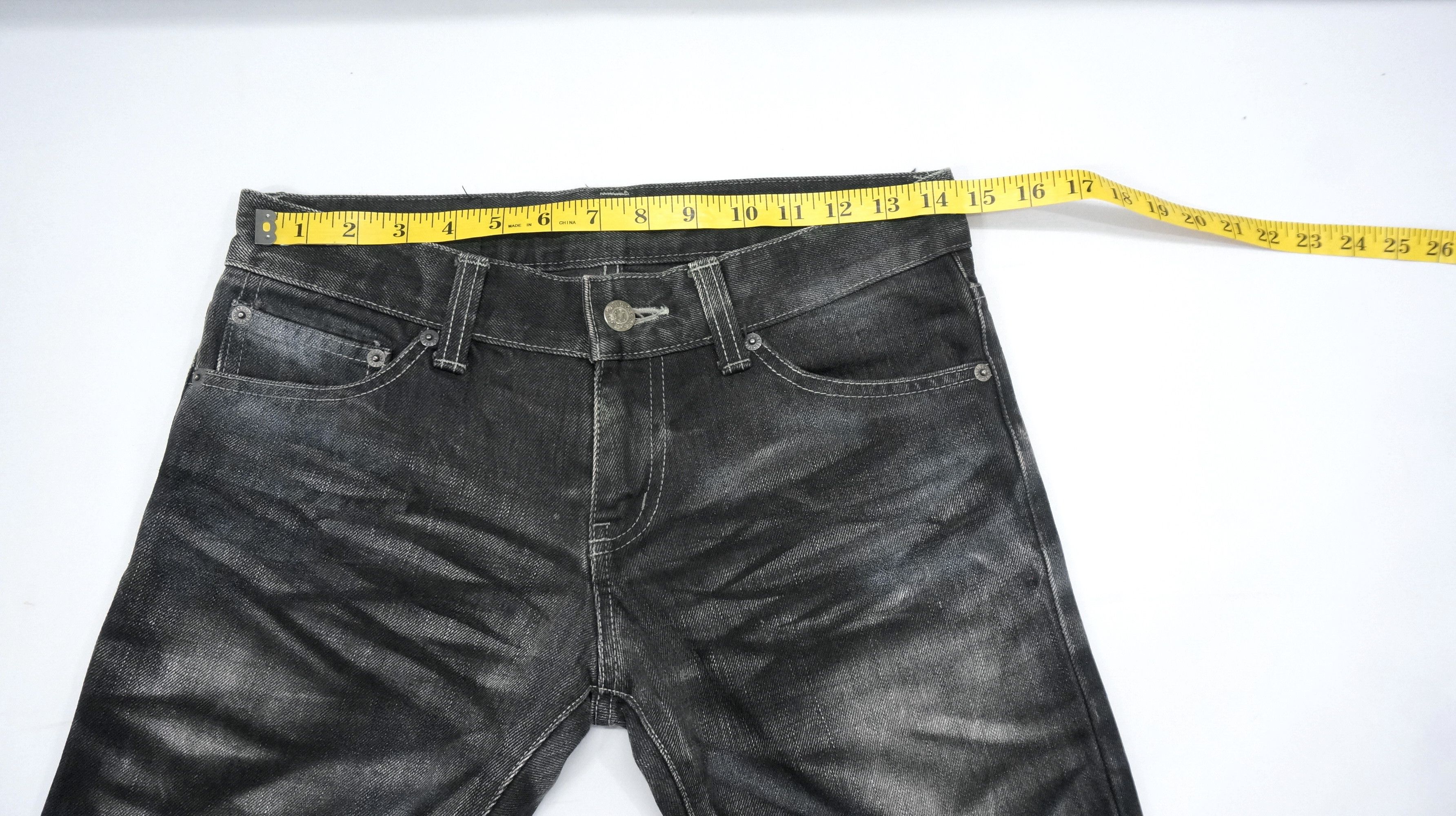Japanese Brand 🔥 TORNADO MART Distressed Acid Wash Flared Skinny Jeans Size US 29 - 10 Thumbnail