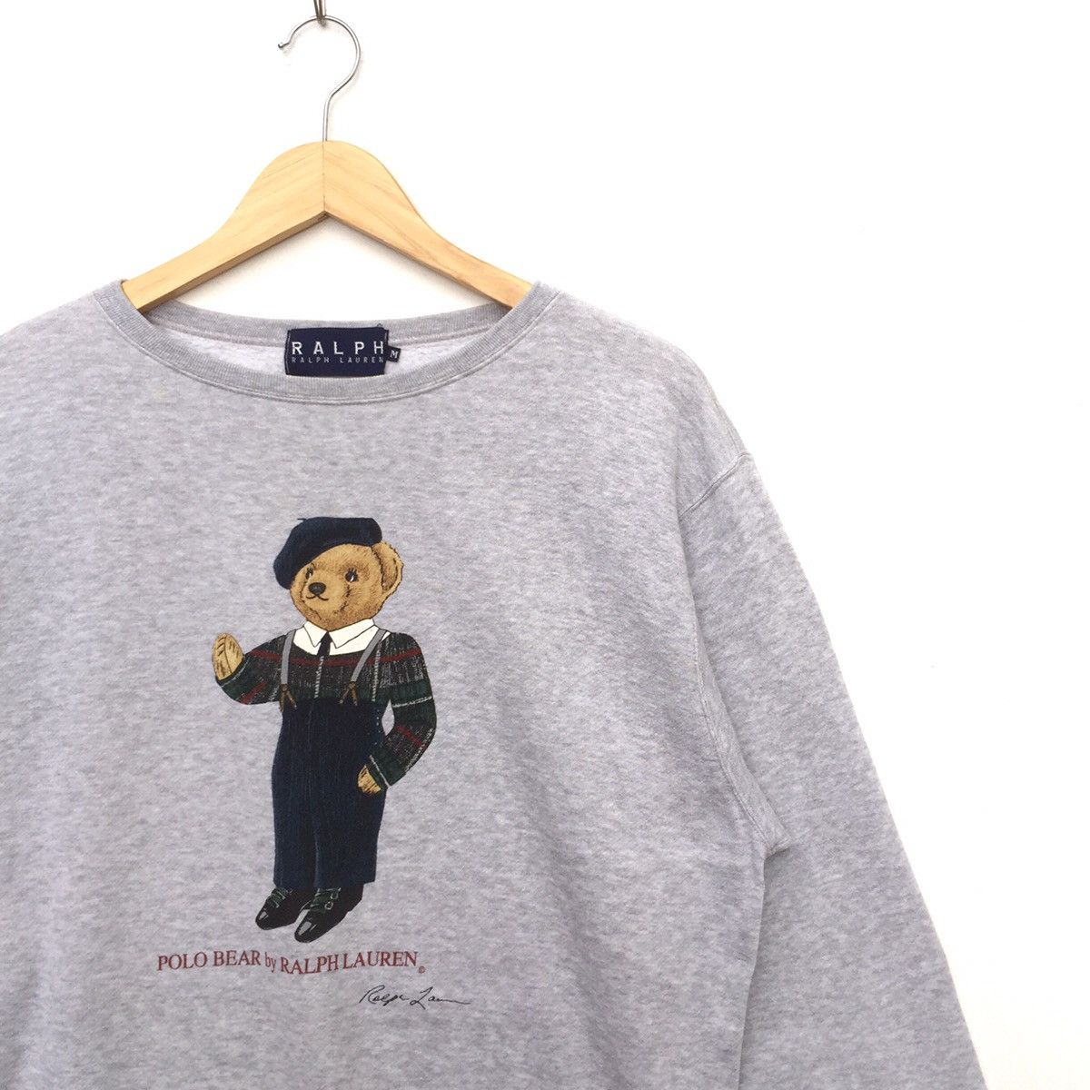 Polo Ralph Lauren Vintage Polo Bear by Ralph Lauren Sweatshirt | M | Swag Hype Size US M / EU 48-50 / 2 - 2 Thumbnail