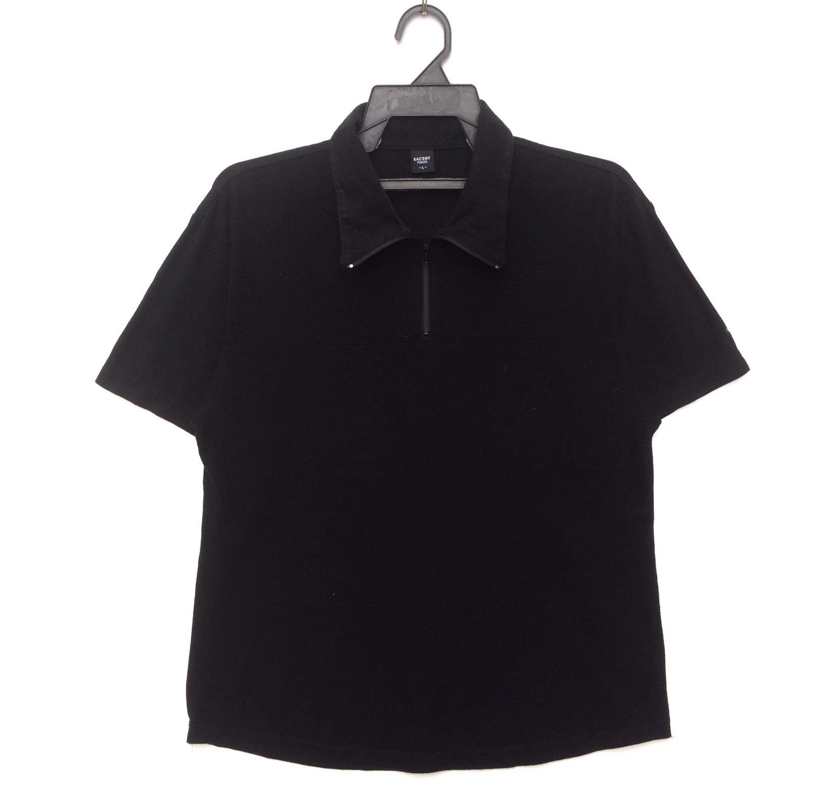 Sacsny Y'saccs by Yohji Yamamoto Zipper Polo Swag L