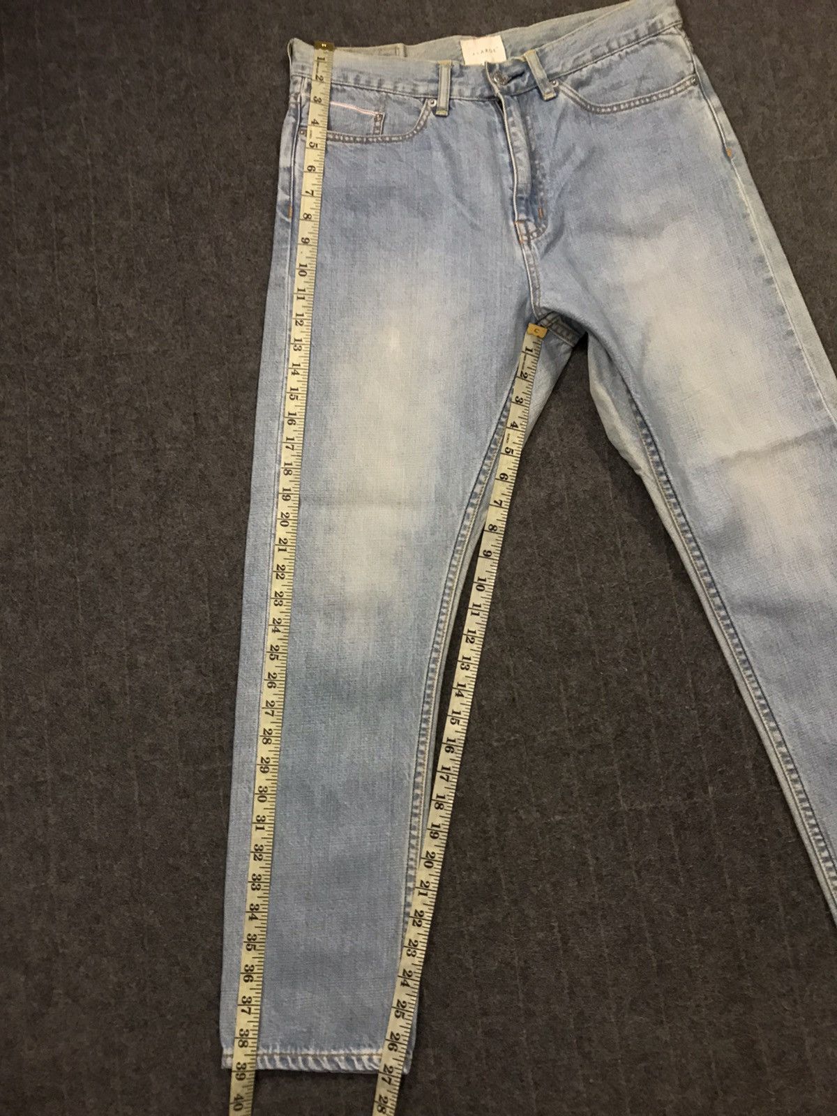 Vintage × Xlarge Vintage Xlarge Selvedge Faded Colour Jeans Design Size US 32 / EU 48 - 23 Thumbnail