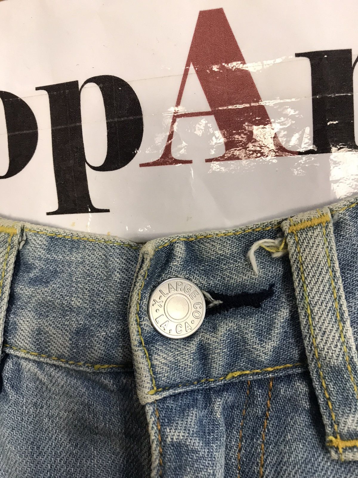 Vintage × Xlarge Vintage Xlarge Selvedge Faded Colour Jeans Design Size US 32 / EU 48 - 9 Thumbnail