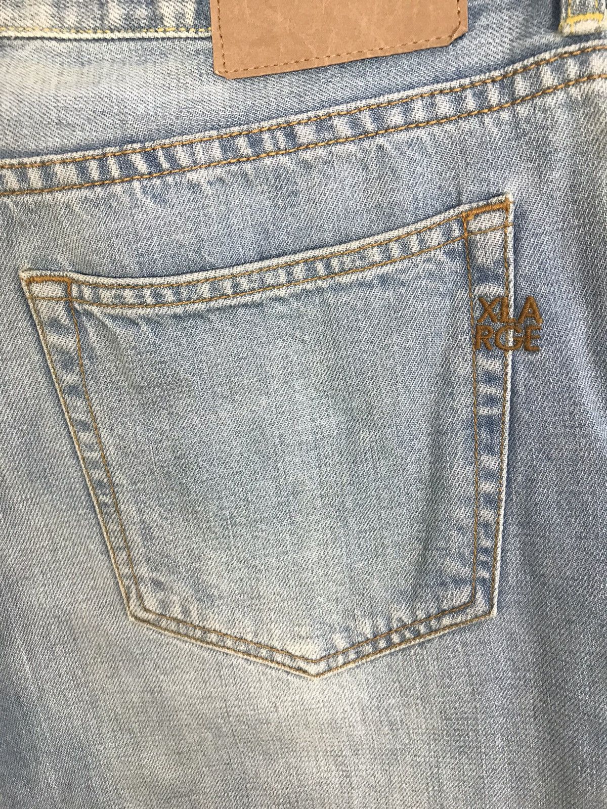 Vintage × Xlarge Vintage Xlarge Selvedge Faded Colour Jeans Design Size US 32 / EU 48 - 13 Thumbnail