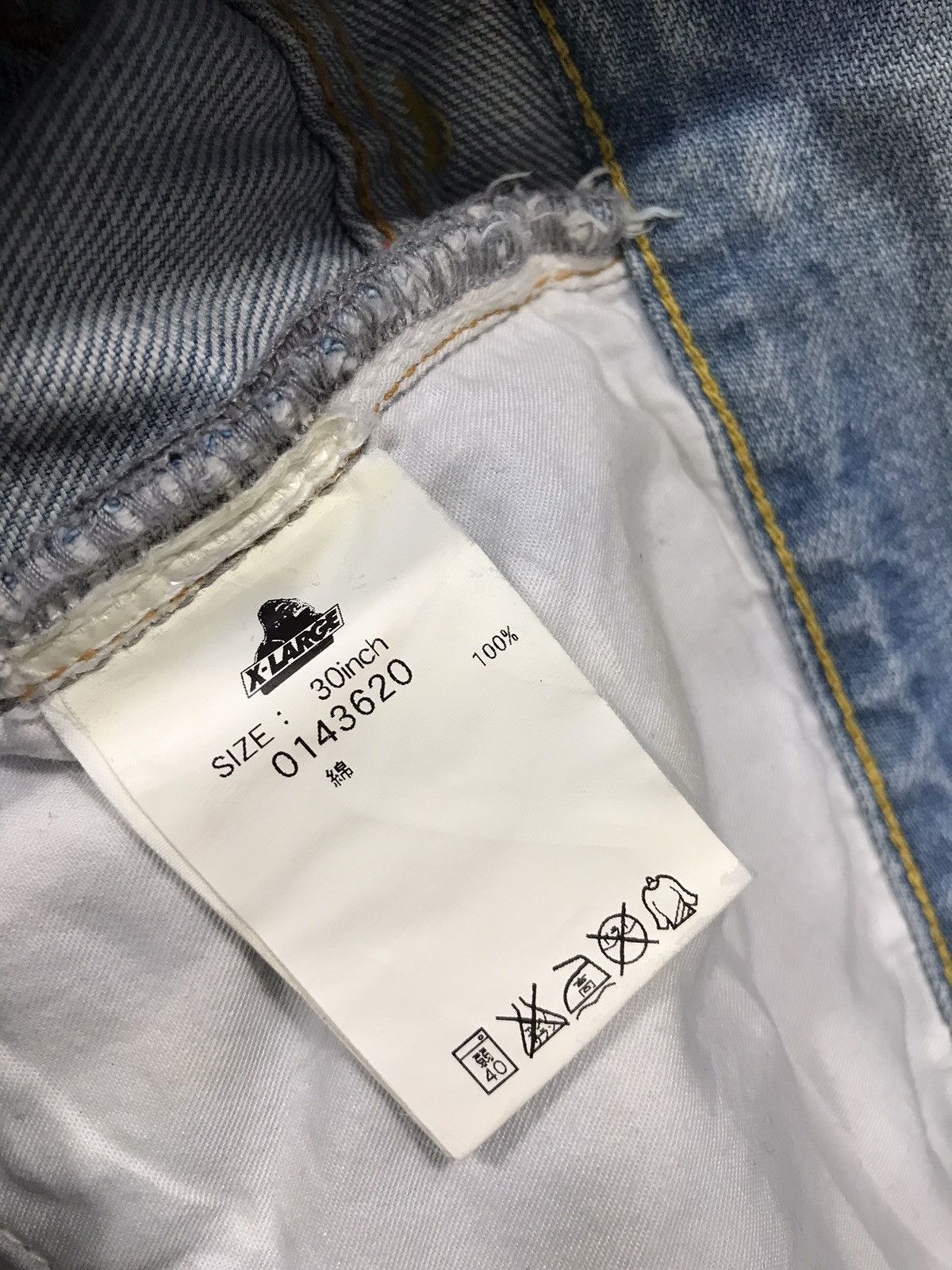 Vintage × Xlarge Vintage Xlarge Selvedge Faded Colour Jeans Design Size US 32 / EU 48 - 18 Thumbnail