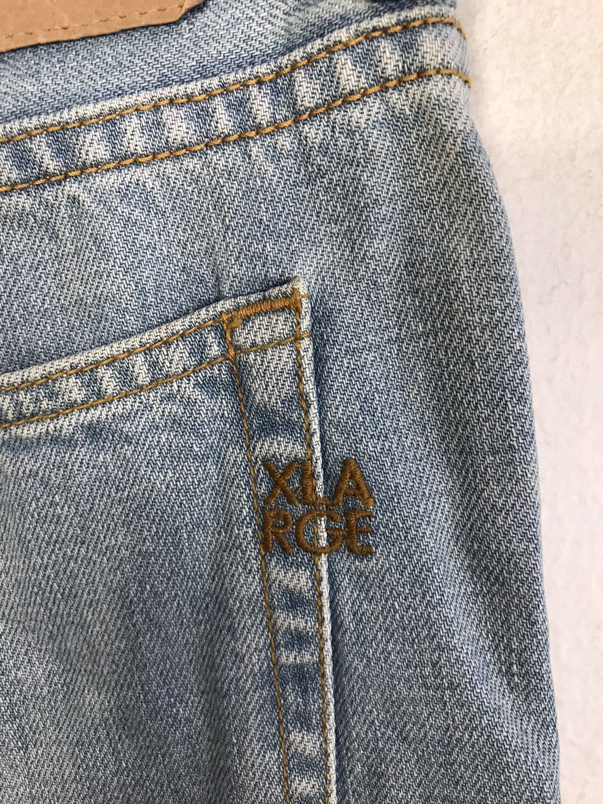 Vintage × Xlarge Vintage Xlarge Selvedge Faded Colour Jeans Design Size US 32 / EU 48 - 14 Thumbnail
