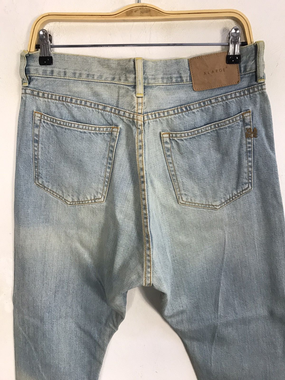 Vintage × Xlarge Vintage Xlarge Selvedge Faded Colour Jeans Design Size US 32 / EU 48 - 11 Thumbnail