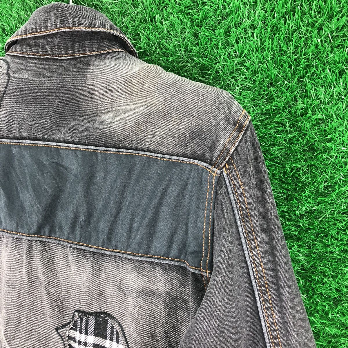 Japanese Brand Vintage 90's 12.5oz Denim Jacket Patchwork Size US S / EU 44-46 / 1 - 5 Thumbnail