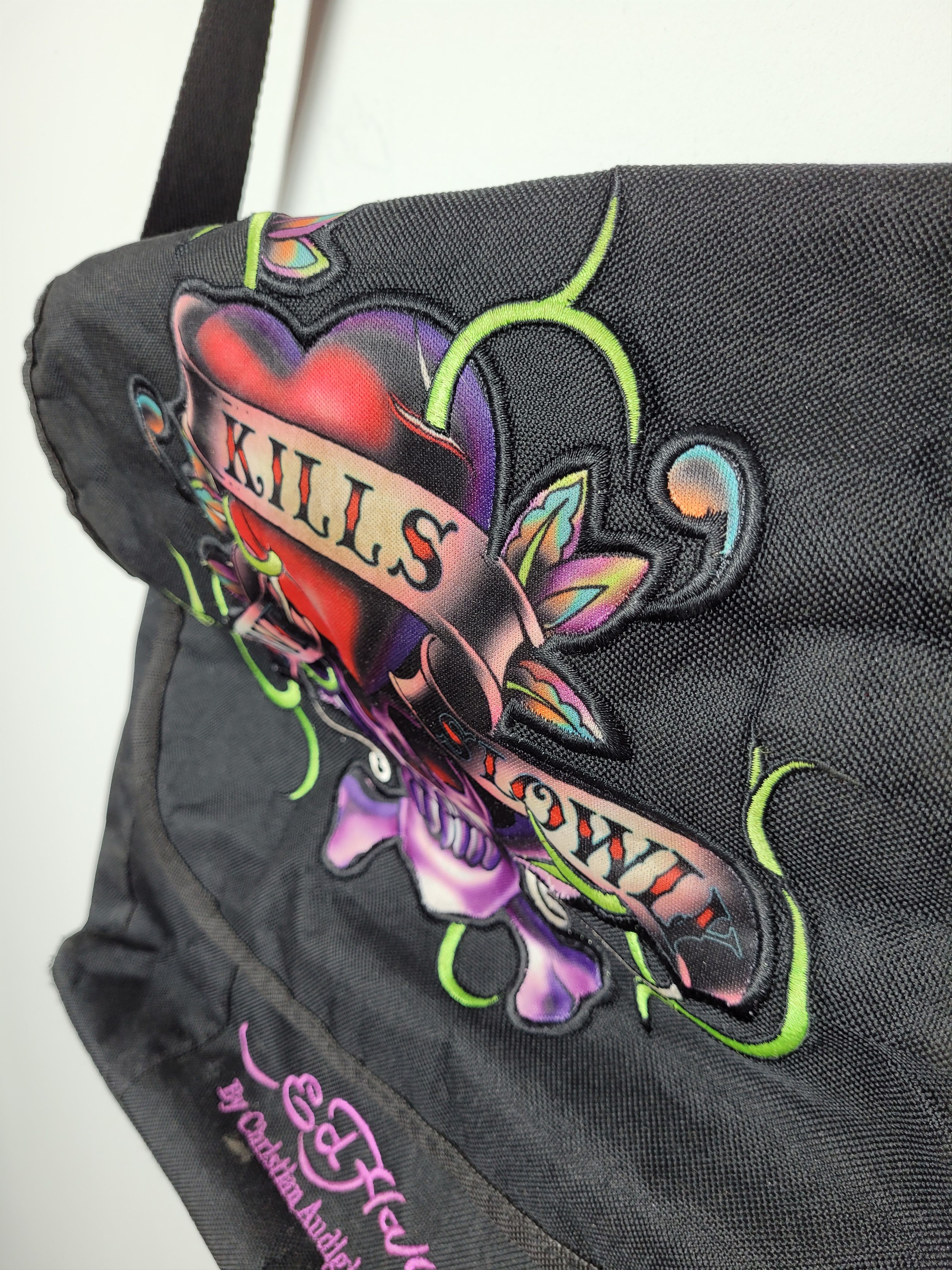 Christian Audigier × Ed Hardy Ed Hardy Christian Audigier Messenger Bag Size ONE SIZE - 5 Thumbnail