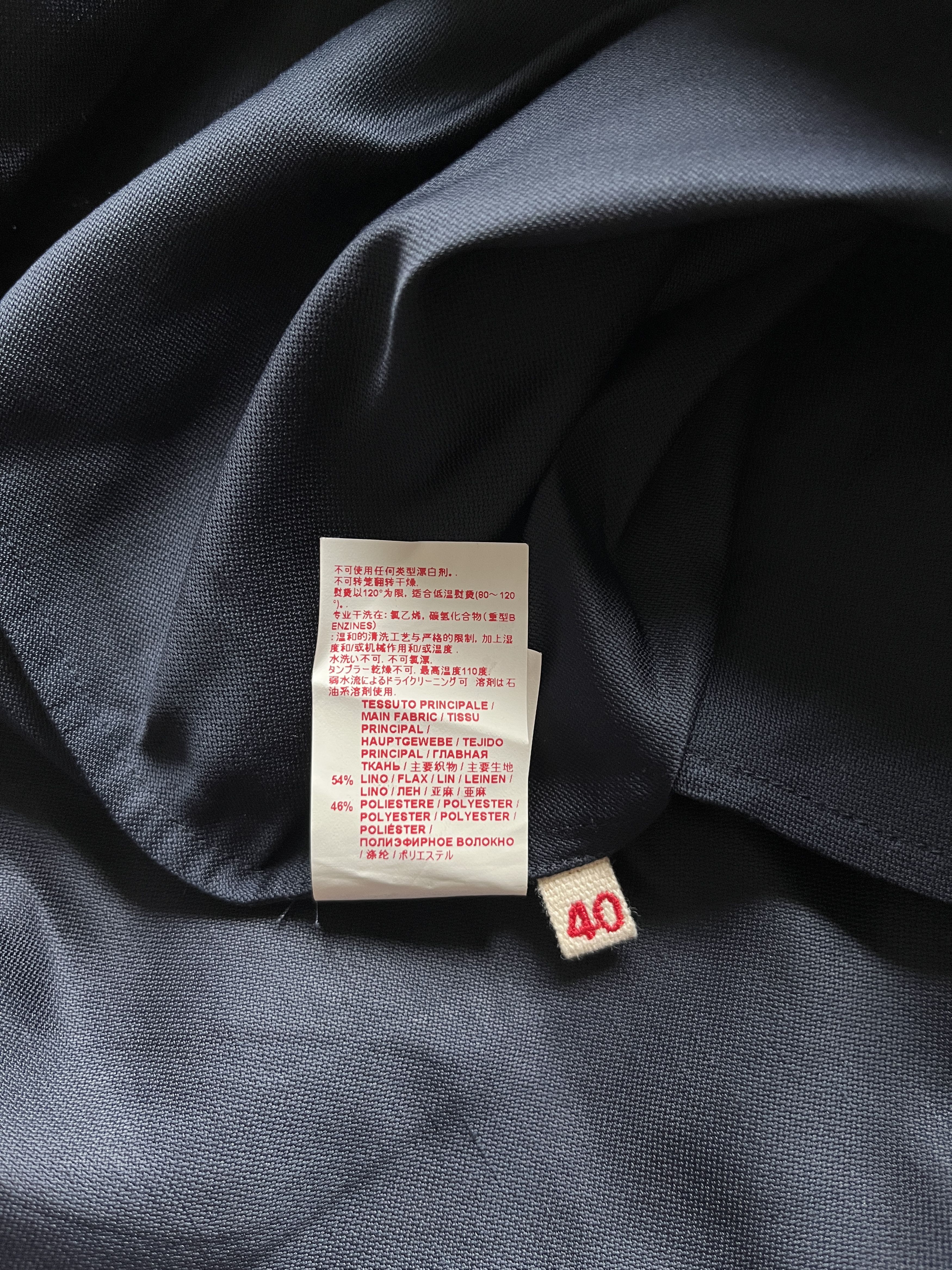 Marni ⚡️QUICK SALE⚡️Marni Navy Linen Skirt with Drawstring Waist Size 27" / US 4 / IT 40 - 6 Thumbnail